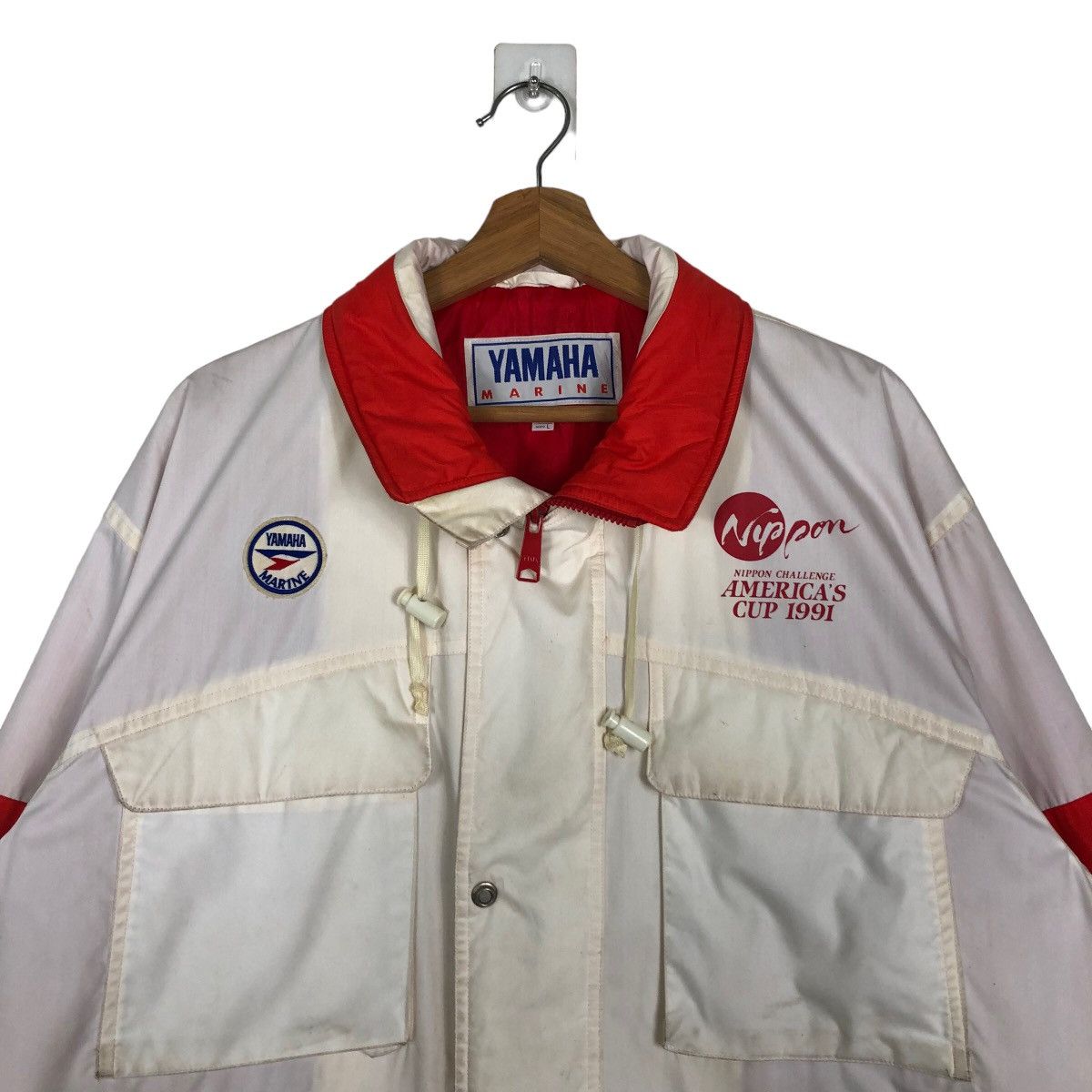 Japanese Brand 🔥1991 AMERICA’S CUP YAMAHA NIPPON CHALLENGE SURVIVAL JACKET Size US L / EU 52-54 / 3 - 3 Thumbnail