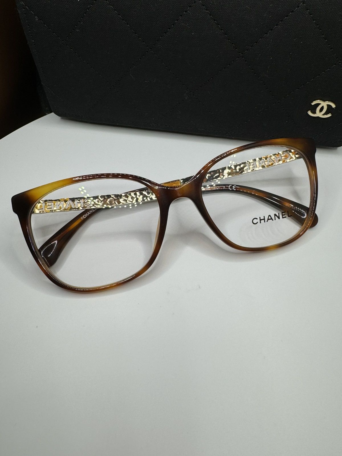 image of Chanel Women’S Eyeglasses in Tortoise Brown, Women's