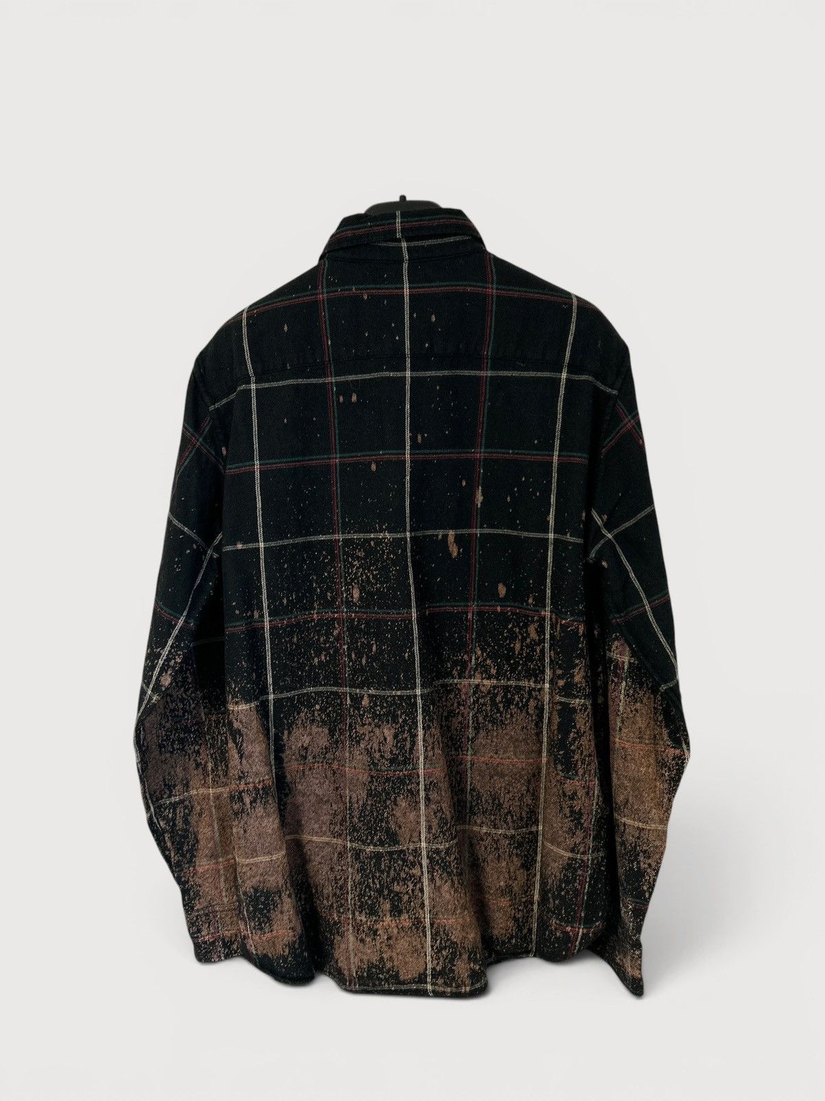 Saint Laurent Paris FW2018 Bleached Plaid Wool Flannel Shirt Size US L / EU 52-54 / 3 - 2 Thumbnail