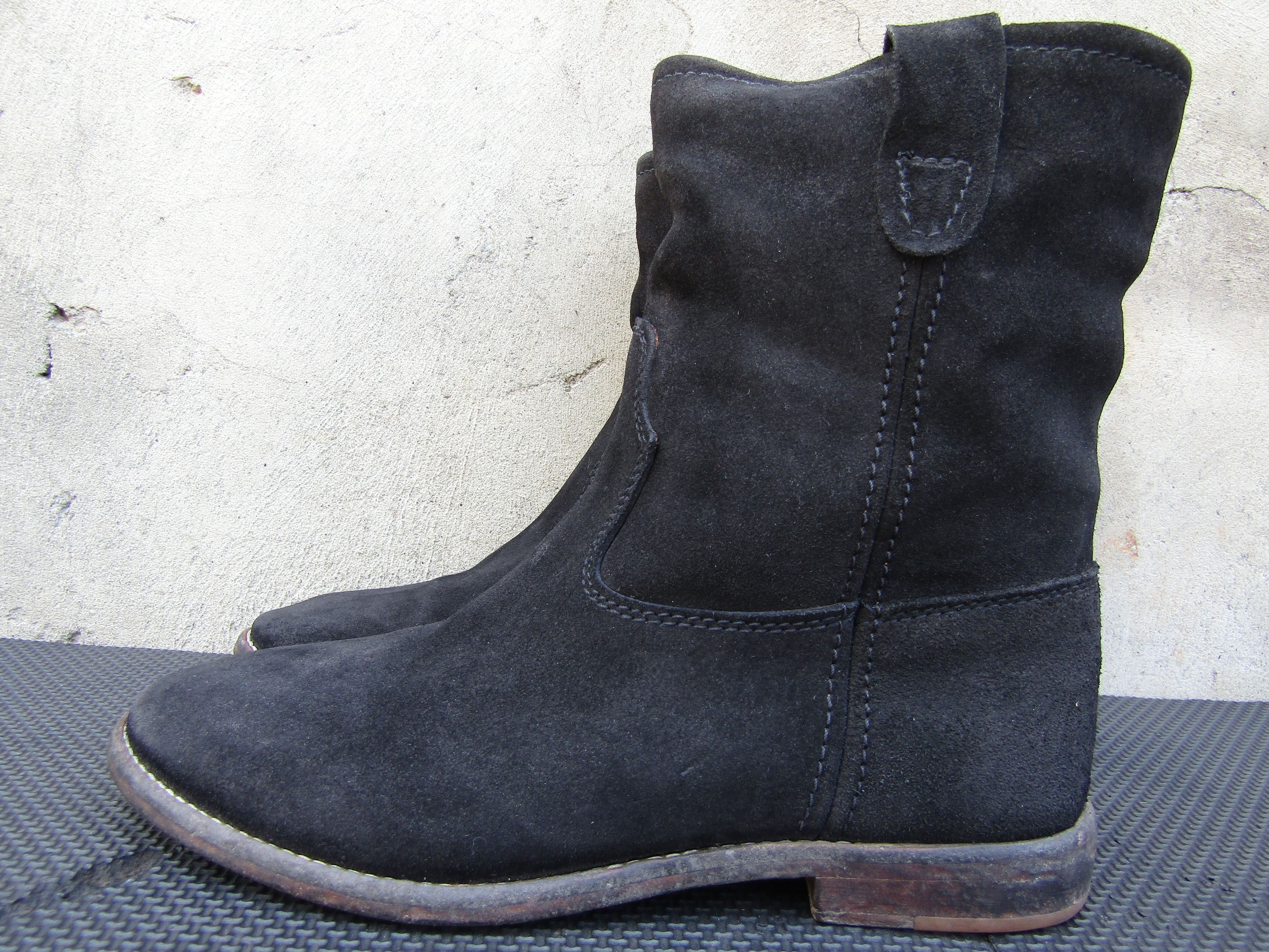 Isabel Marant Isabel Marant Womens Slip On Round Toe Boots Black Suede Size US 7 / IT 37 - 7 Thumbnail