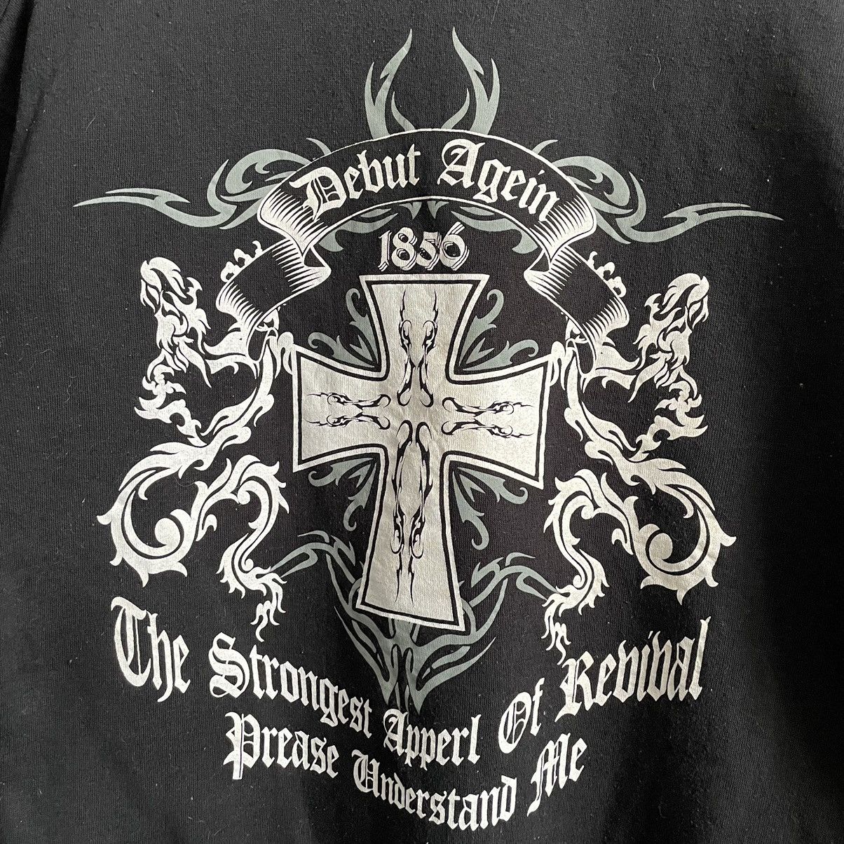 Tribal Streetwear × Vintage Vintage Y2K Desio Tribal Cross Tatoo Design Crewneck Size US M / EU 48-50 / 2 - 3 Thumbnail
