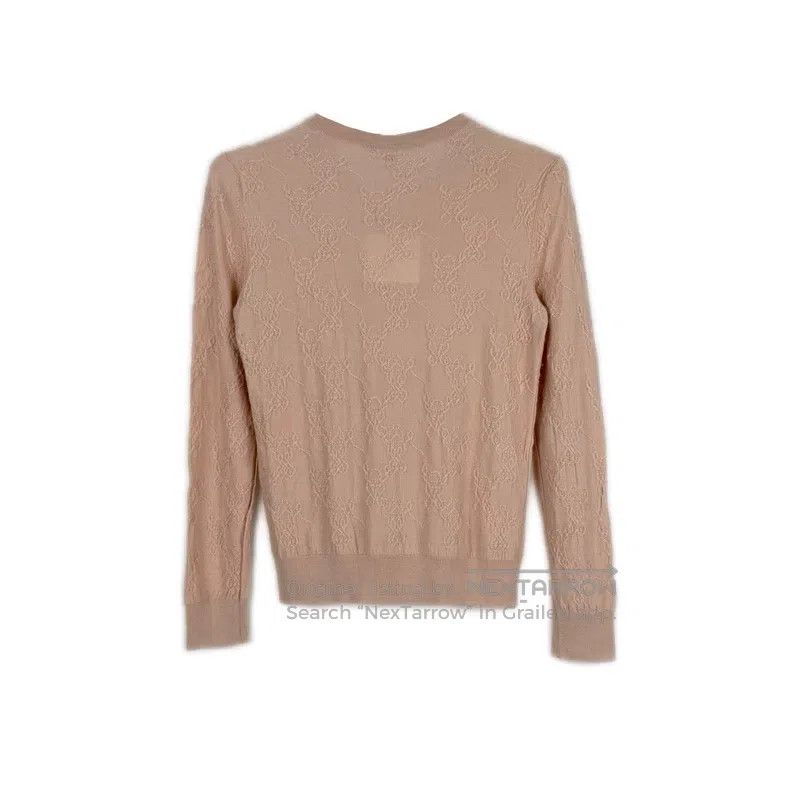 Hermes Hermes Light pink cashmere and silk sweater Size XS / US 0-2 / IT 36-38 - 2 Thumbnail