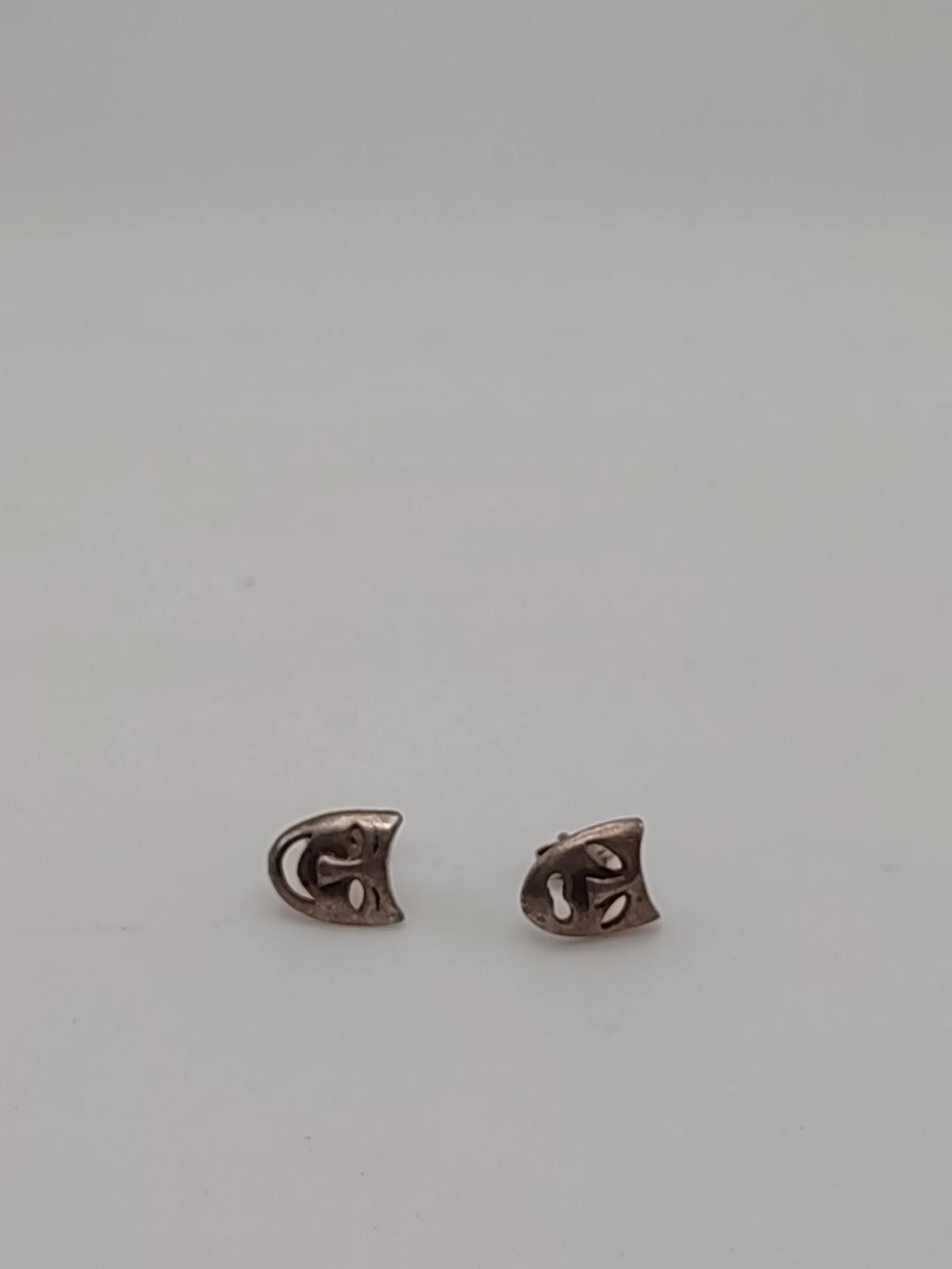 The Unbranded Brand Sterling Silver Theater Mask Stud Earrings Comedy Drama Size ONE SIZE - 2 Thumbnail