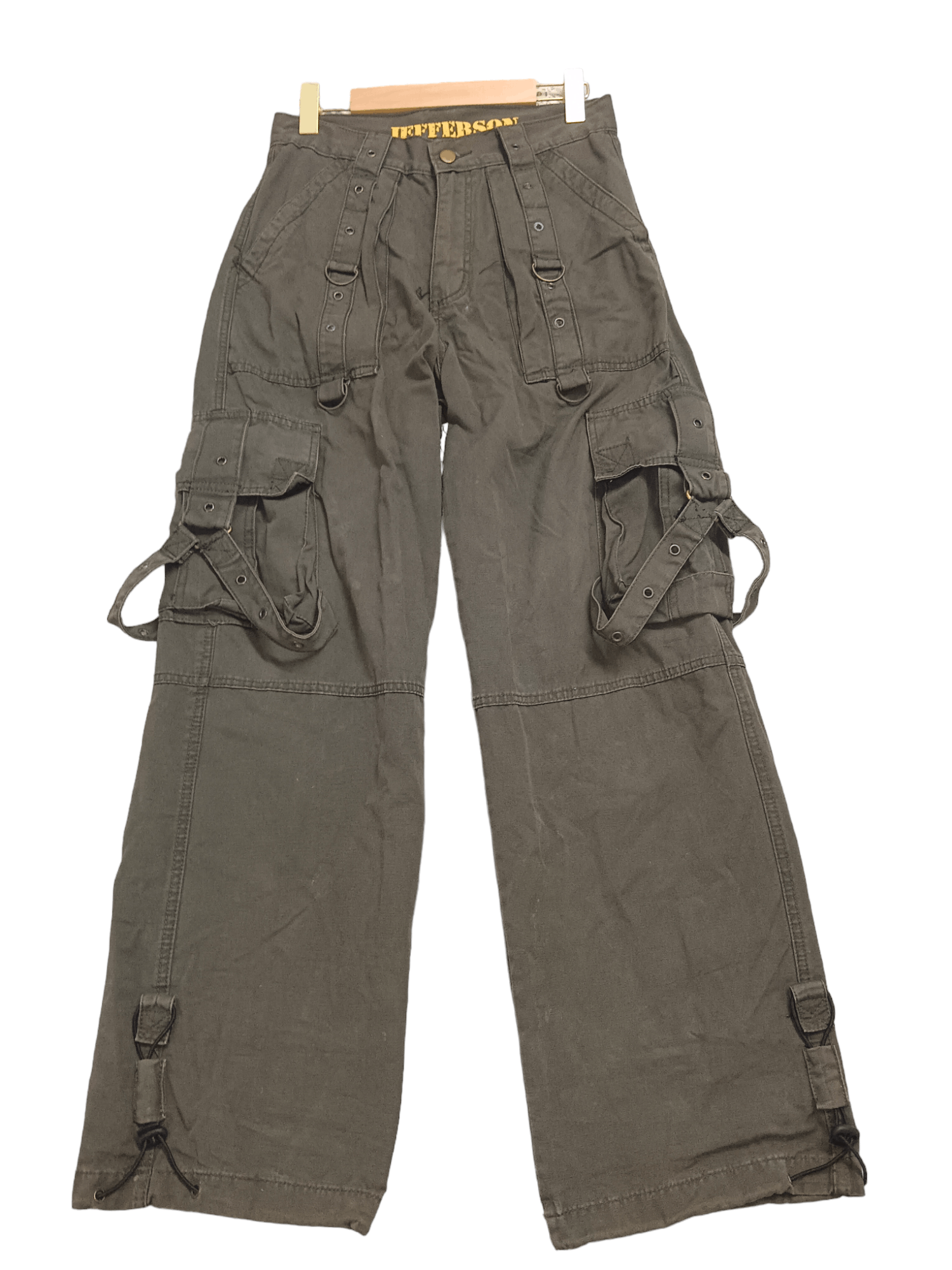 image of Avant Garde x Vintage Jefferson Military Bondage Cargo Pants in Miltary Green, Men's (Size 30)