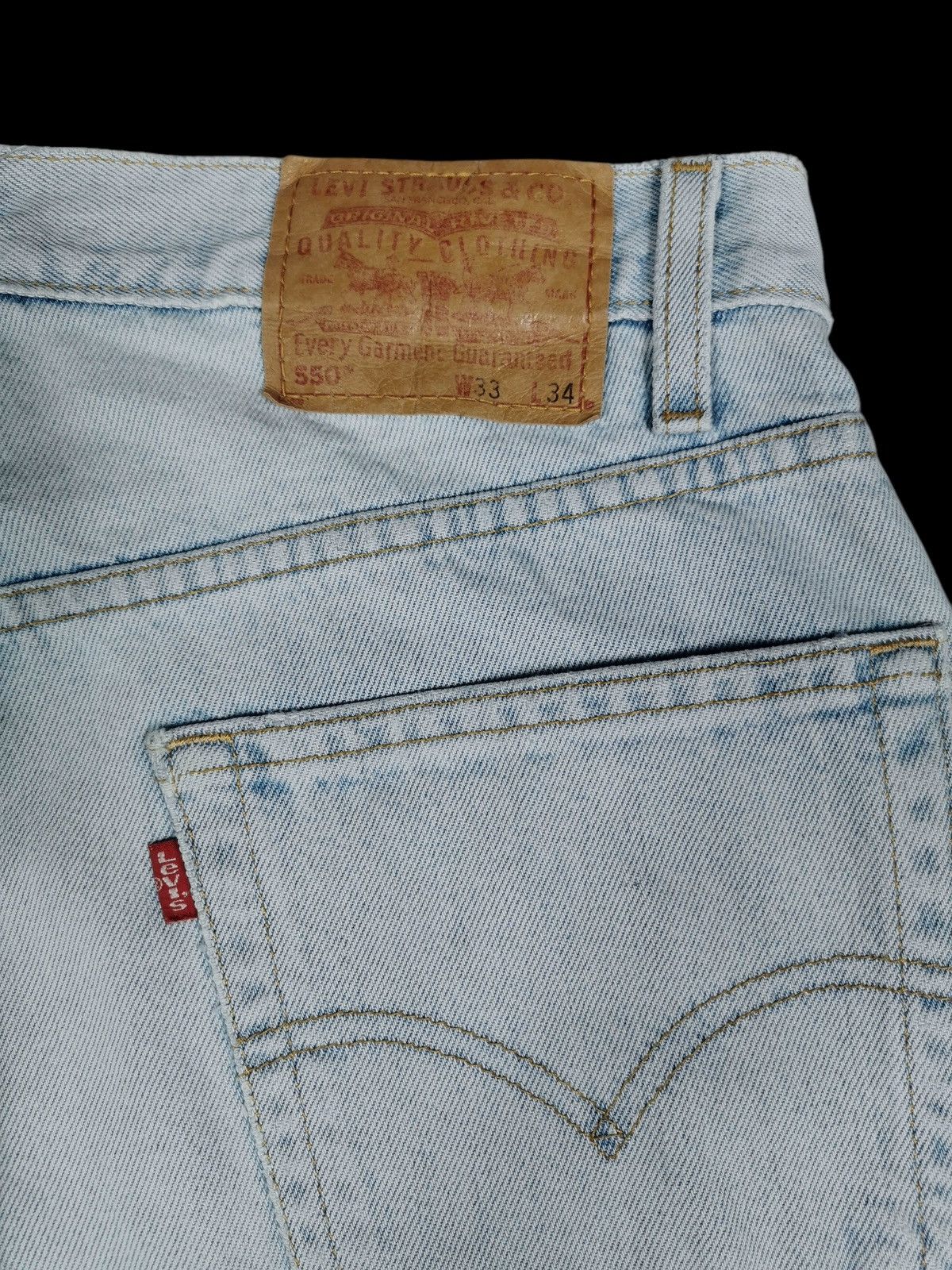 Levi's Thrashed Levi’s Jeans, Size 33x35 Size US 33 - 6 Thumbnail