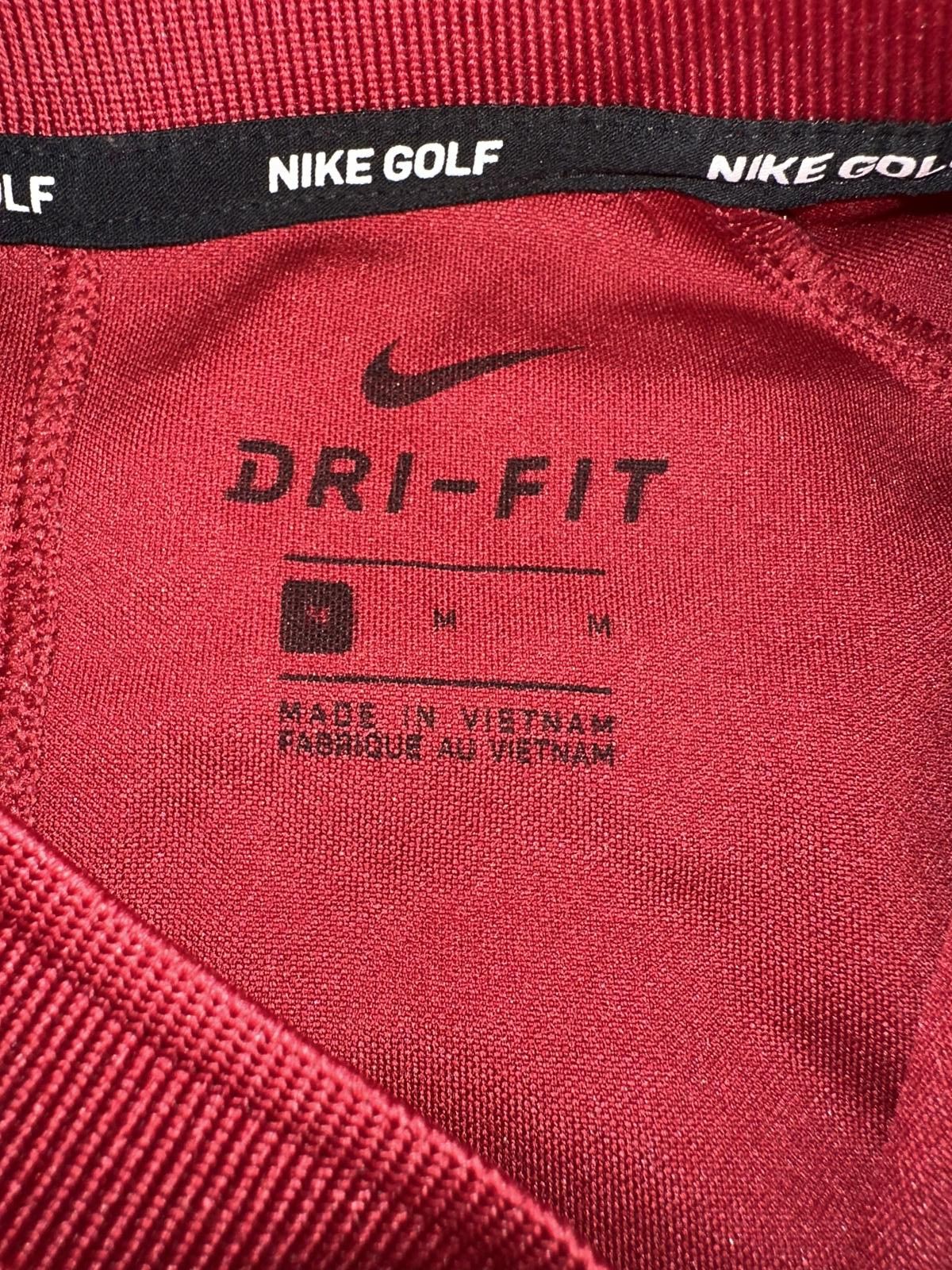 Nike Nike AeroReact Stripe Red Golf Polo Sample Size US M / EU 48-50 / 2 - 2 Thumbnail