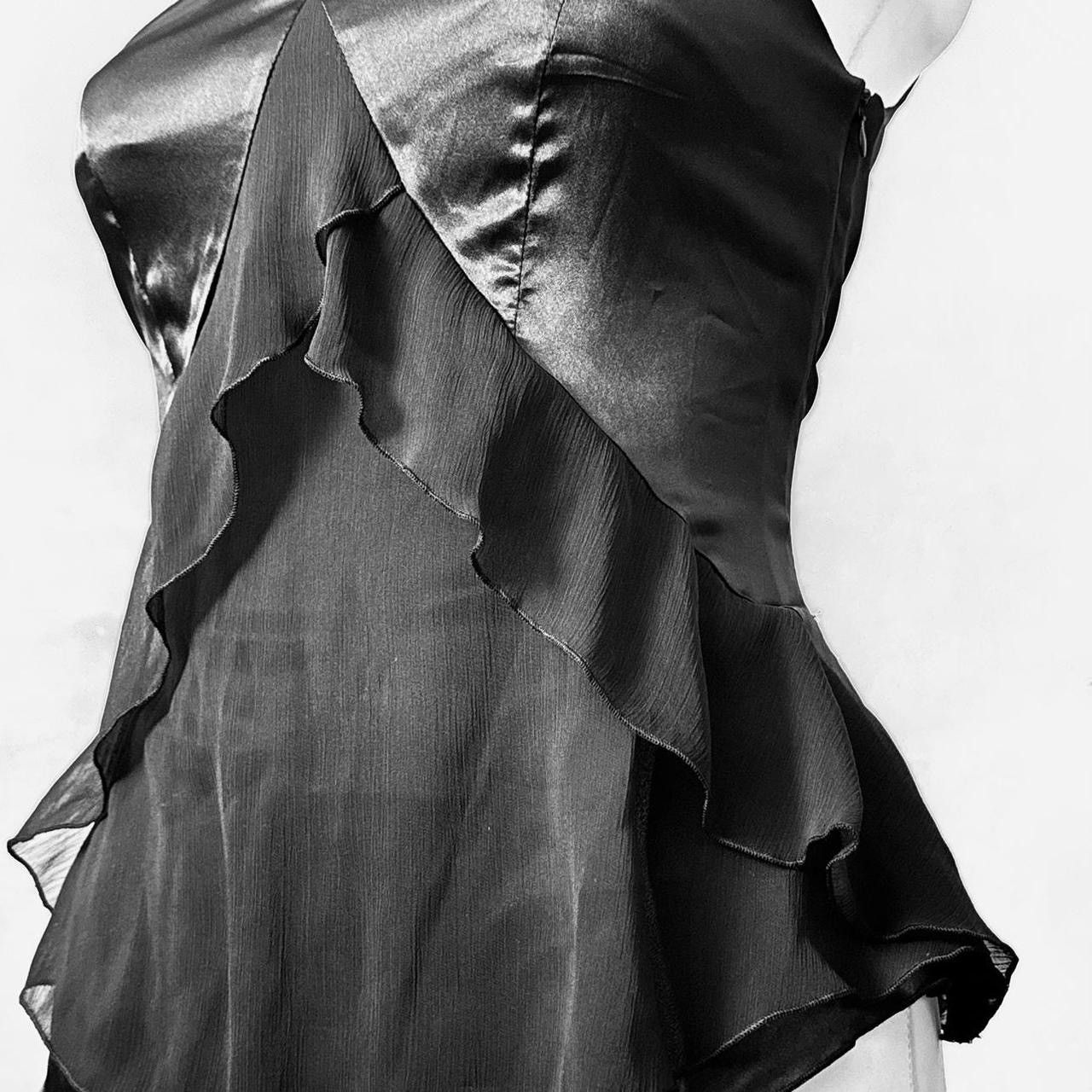 Vintage Unique gothic avant-garde satin Coquette Size S / US 4 / IT 40 - 2 Thumbnail