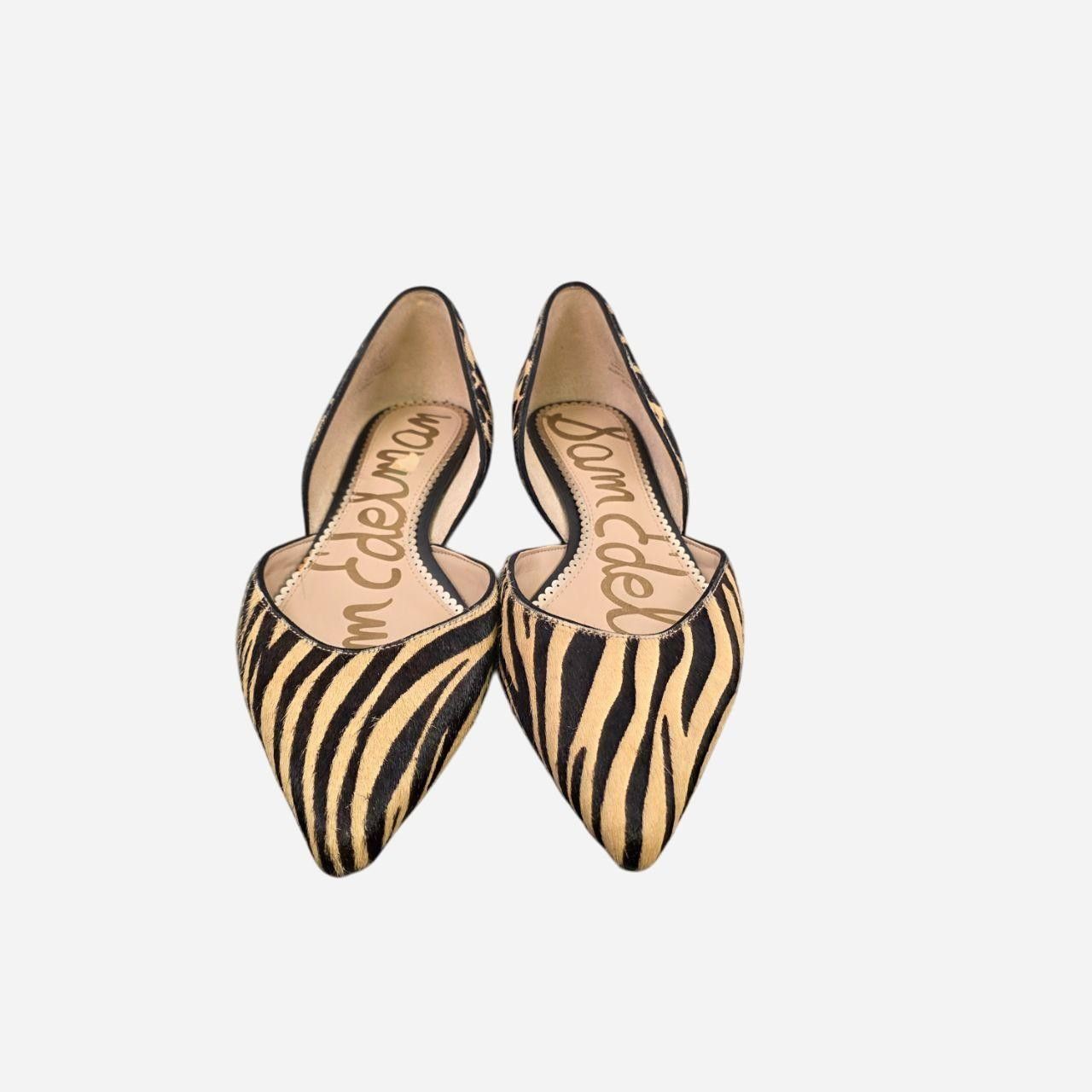 Sam Edelman Rodney D’orsay Flats Leopard/Zebra Print Calf Hair Size US 9.5 / IT 39.5 - 4 Thumbnail