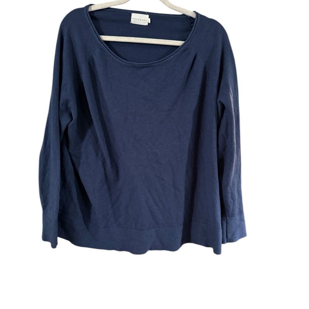Other Dreamers Blue 3/4 Sleeve Relaxed Boxy Tee Size L / US 10 / IT 46 - 1 Thumbnail