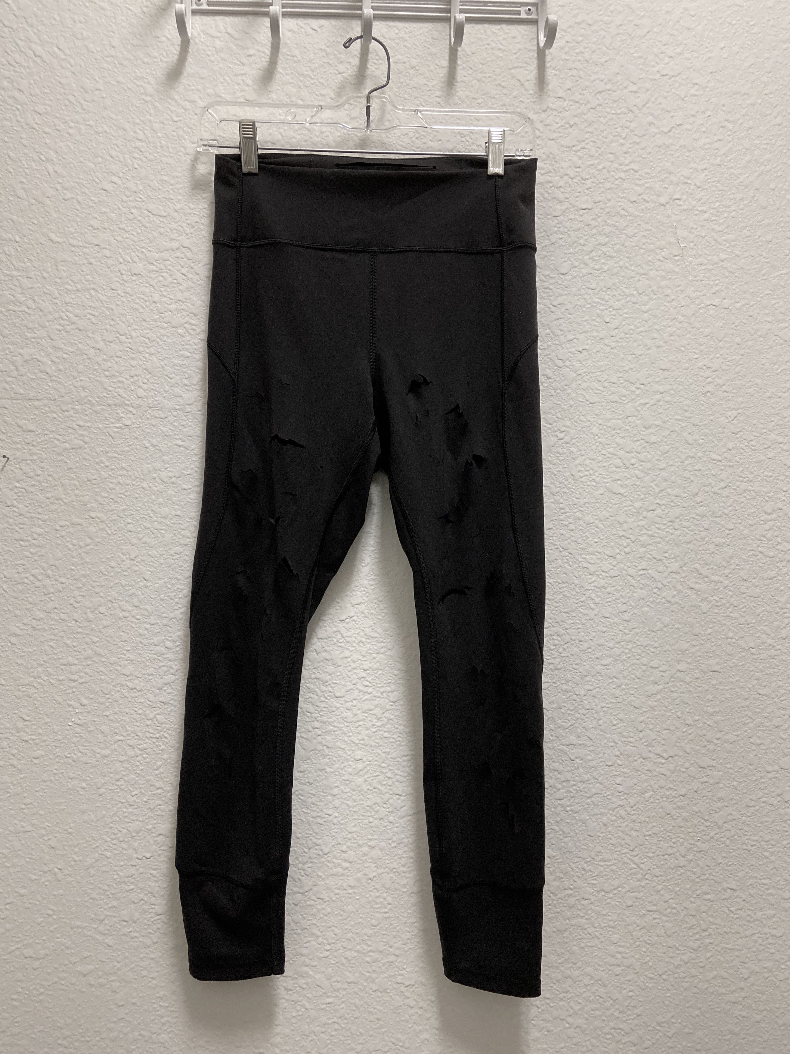 Lululemon Lululemon Black In Movements w/ Cut Outs On Front Size 30" / US 8 / IT 44 - 2 Thumbnail