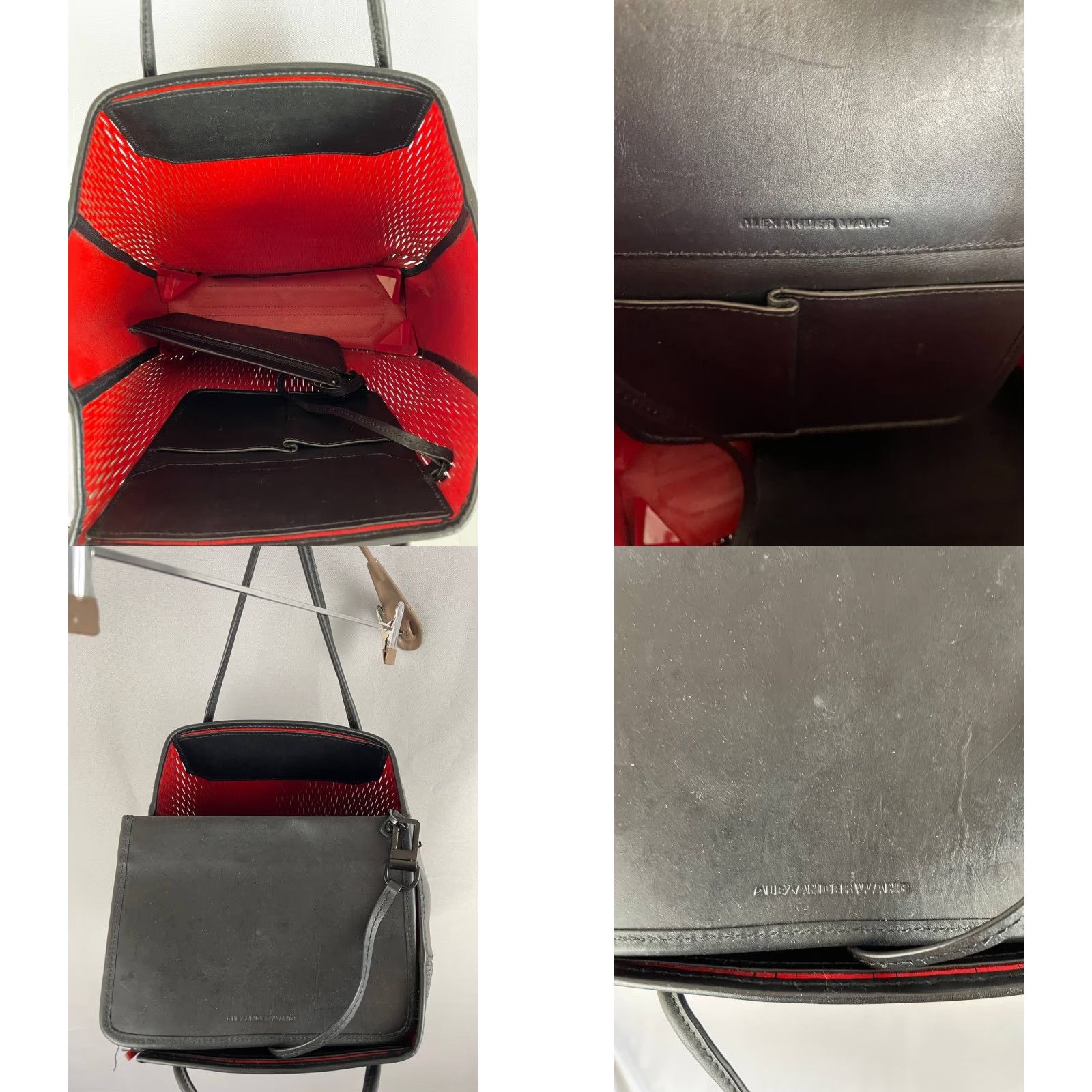 Alexander Wang Alexander Wang Shoulder Bag Women's Leather Black Comfort Outdoor Shopping Bag Size ONE SIZE - 9 Thumbnail