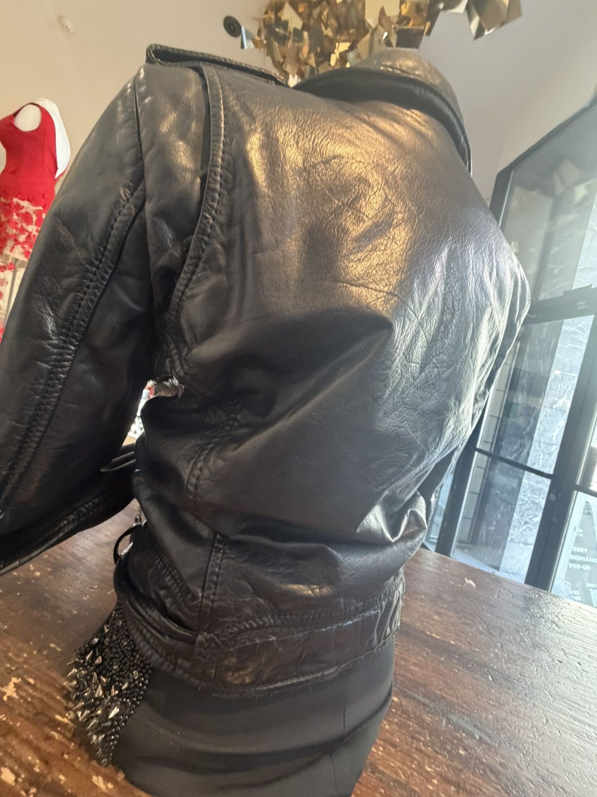 Balenciaga Balenciaga Paris Leather Moto Jacket –🖤🏍️ Size L / US 10 / IT 46 - 3 Thumbnail