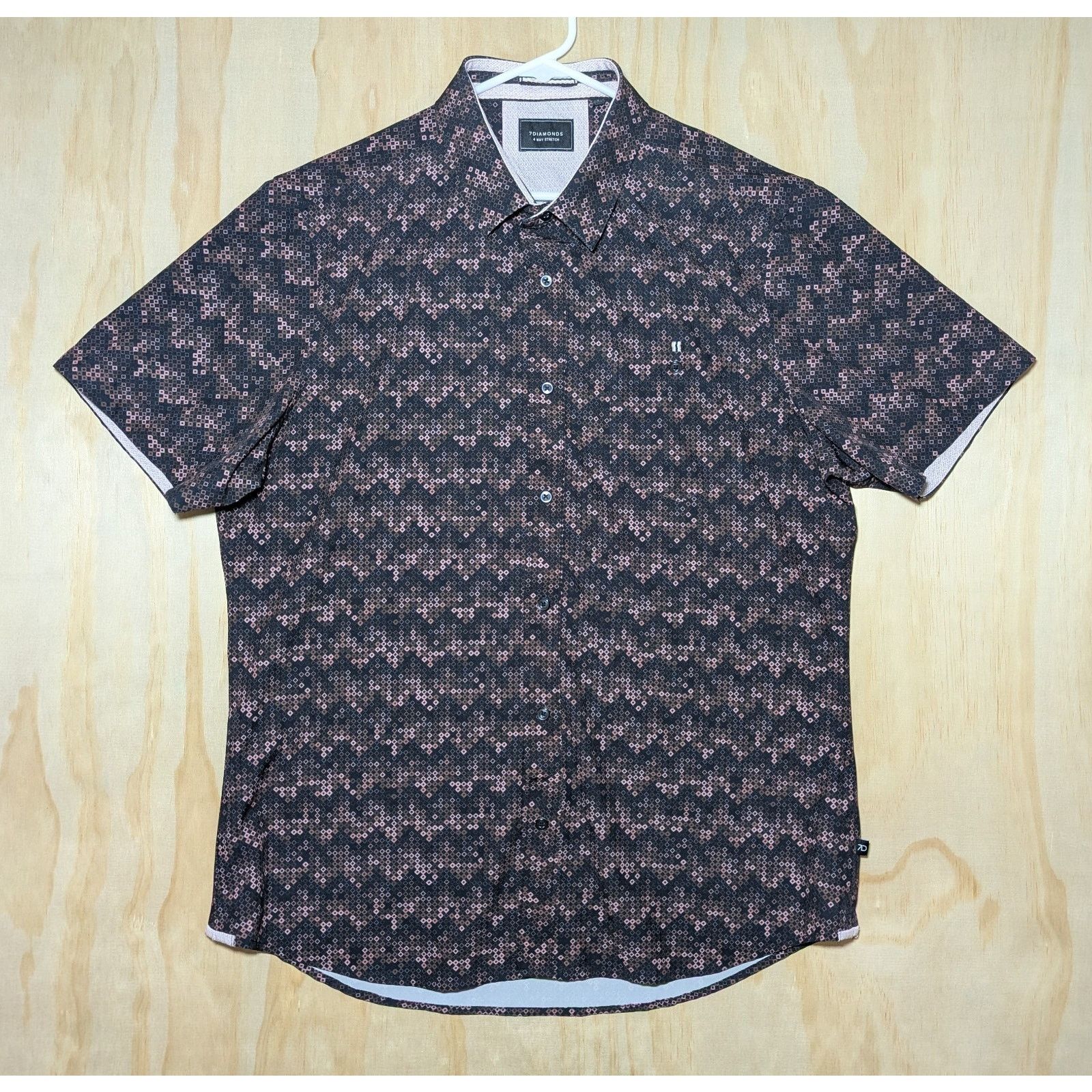 7Diamonds 7 Diamonds Men's Large Framework 4-Way Stretch Short Sleeve Size US L / EU 52-54 / 3 - 1 Thumbnail