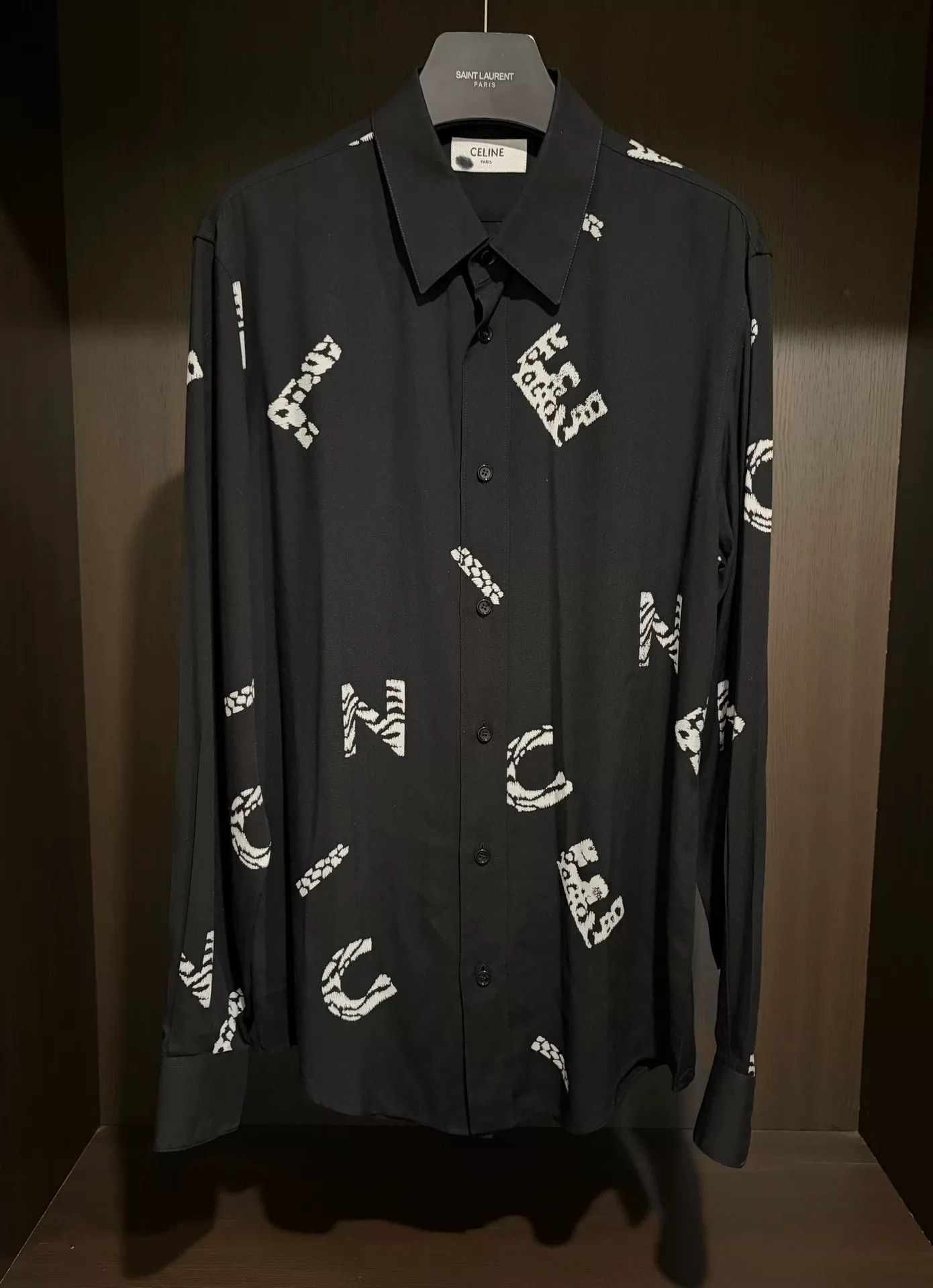 Celine Celine Men's Printed Shirt Size 37 Size US S / EU 44-46 / 1 - 1 Thumbnail