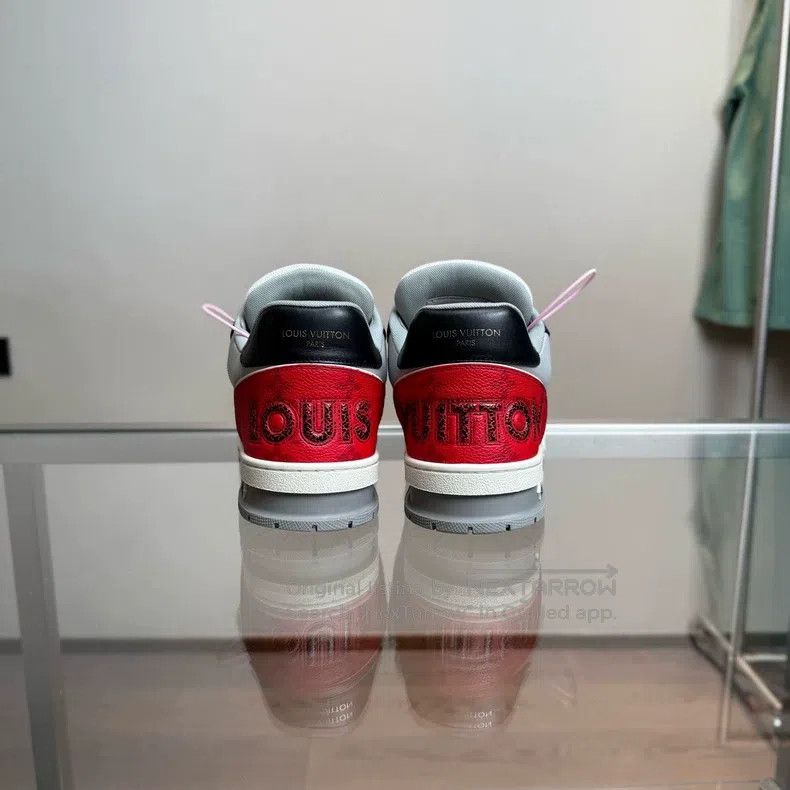 Louis Vuitton Louis Vuitton Trainer Black and Red Velcro shoes Size US 8 / EU 41 - 4 Thumbnail