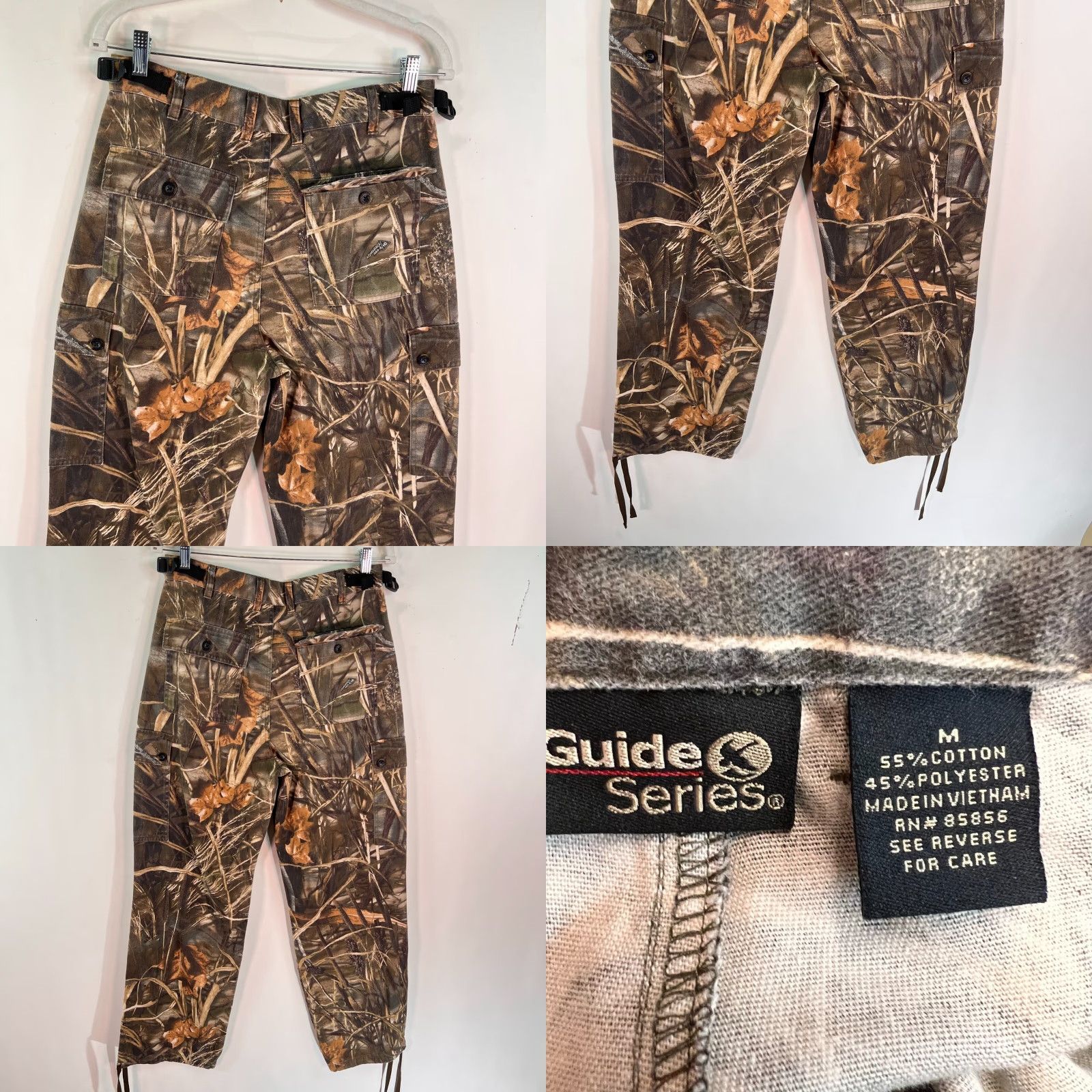 Vintage Guide Series Advantage Camo Cargo Pants Mens M 34 X 31 Green Tactical Cargo Pocket Jeans/Canvas Straight Mens 34x31 Size US 31 - 8 Thumbnail