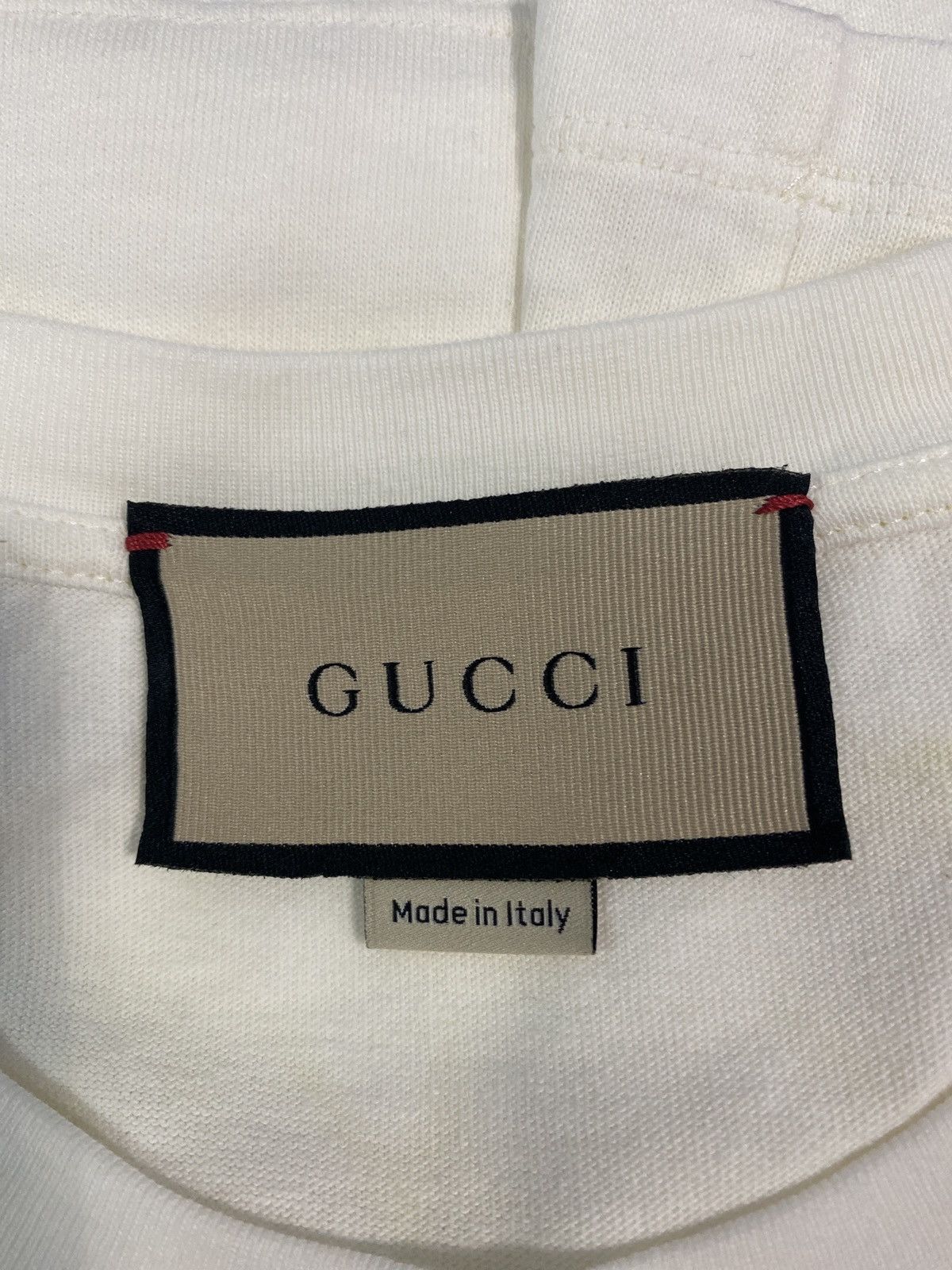 Gucci Gucci interlocking G stripe white T-shirt Size US L / EU 52-54 / 3 - 13 Thumbnail