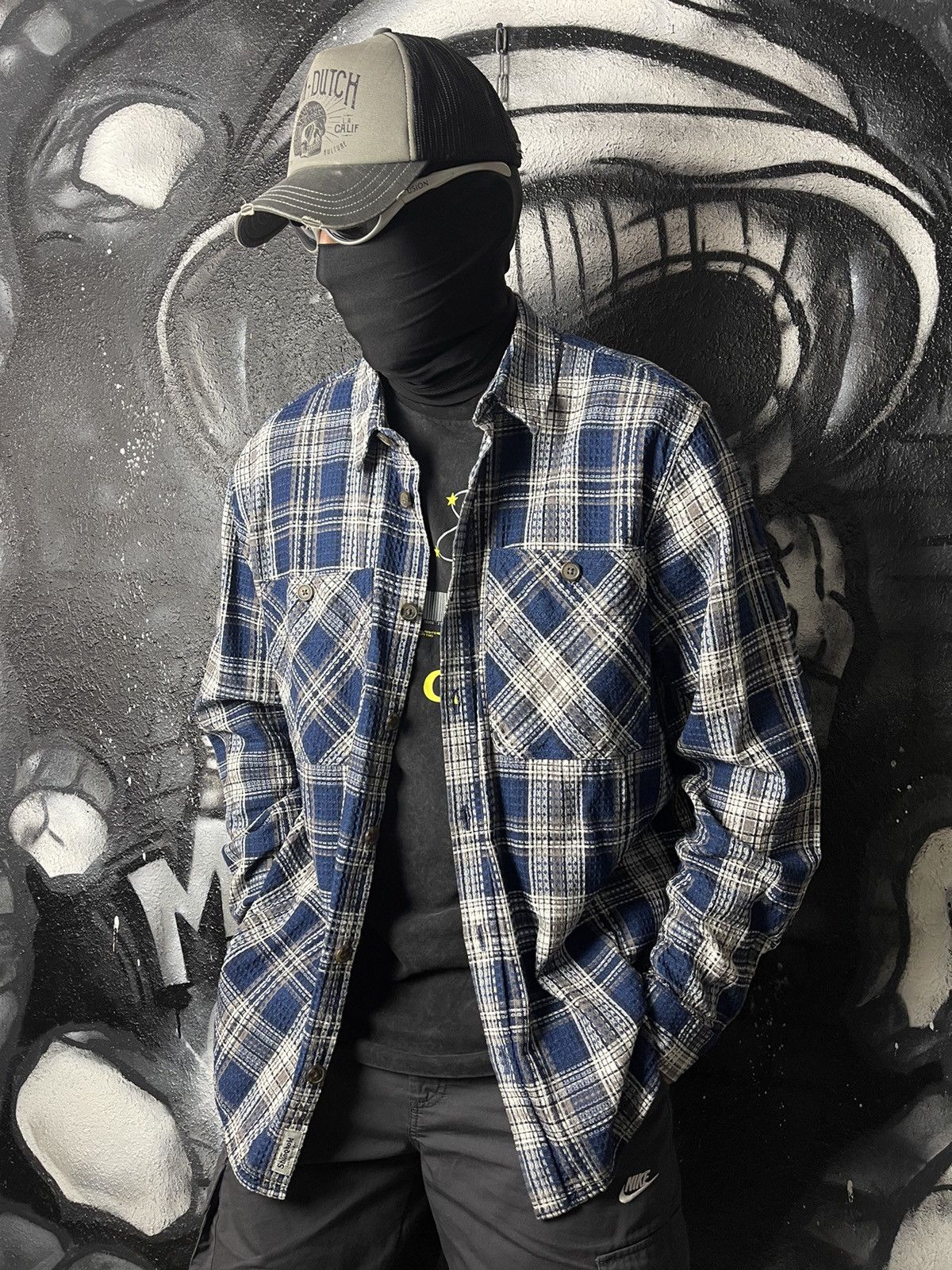 The Stronghold The Stronghold Plaid Knit Overshoot Shirt Men’s Size XL Size US L / EU 52-54 / 3 - 1 Thumbnail