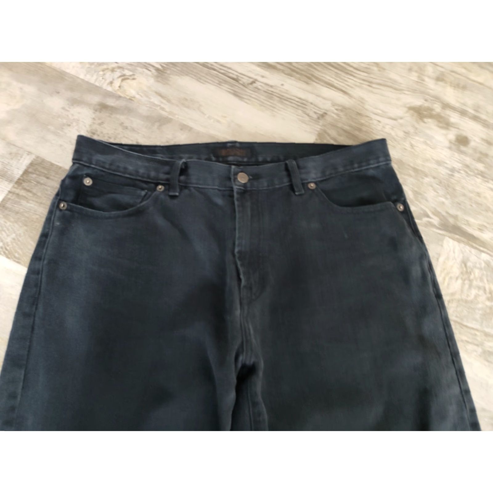 Sean John VINTAGE Sean John Men Jeans | Straight Leg 38x24 | Black Cotton Blend Hip Hop Style Size US 38 / EU 54 - 5 Thumbnail