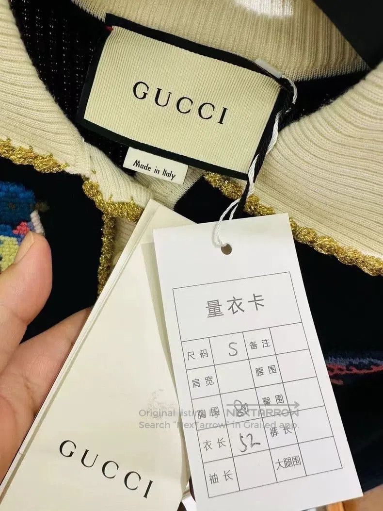 Gucci Gucci Sweater with Bird Embroidery and Tag . Size US M / EU 48-50 / 2 - 5 Thumbnail