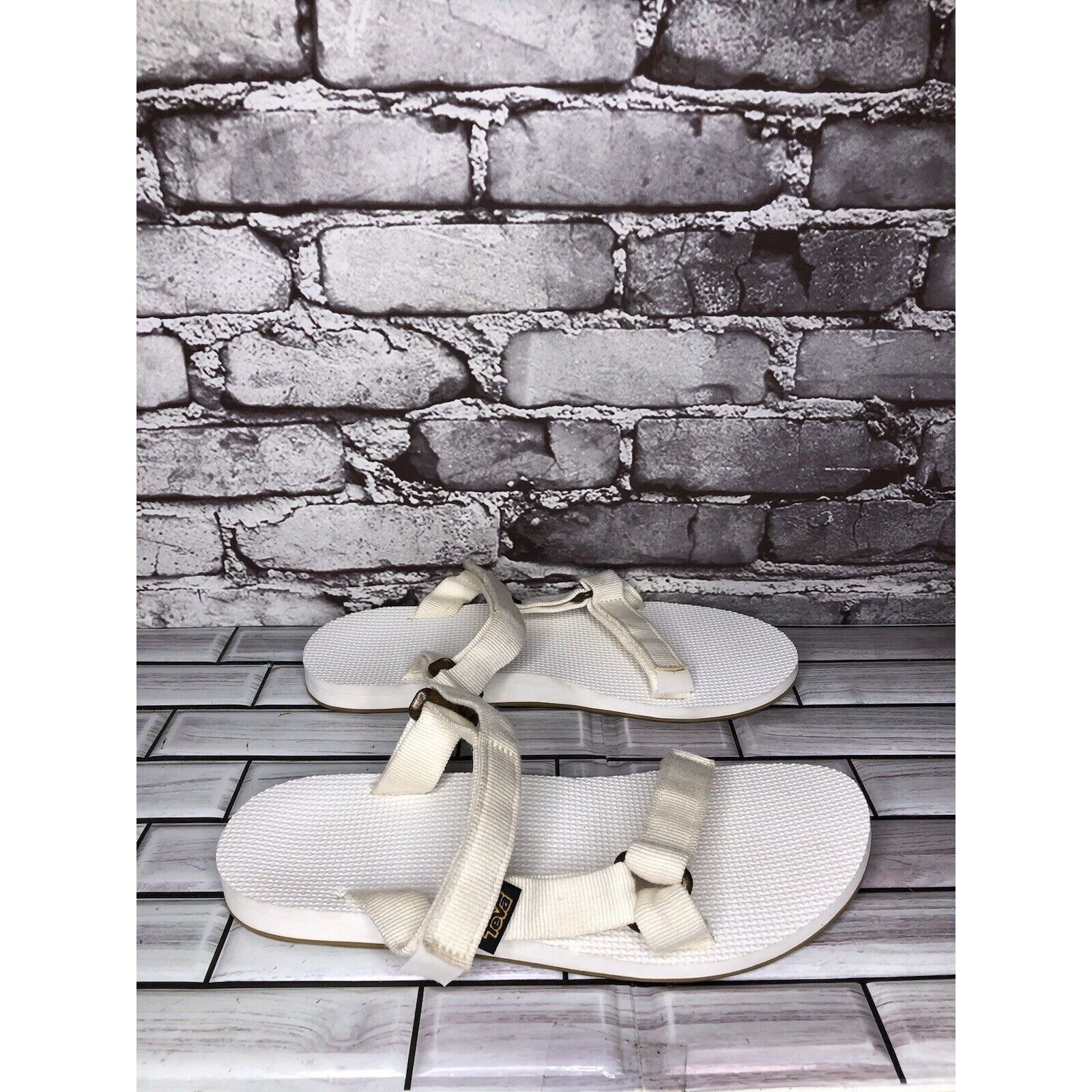 Teva Teva Universal White Textile Foam Slide Sandals Women Sz 10 Size US 10 / IT 40 - 16 Thumbnail