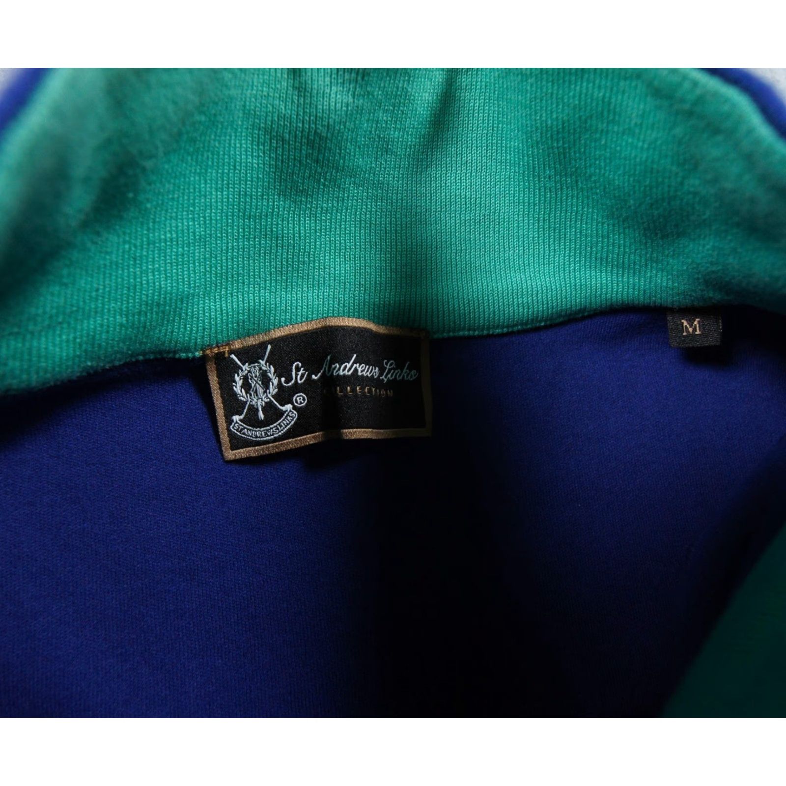 Vintage St Andrews Links Vest Mens Medium Blue Quarter Zip Golf Outdoors Preppy Adult Size US M / EU 48-50 / 2 - 7 Thumbnail