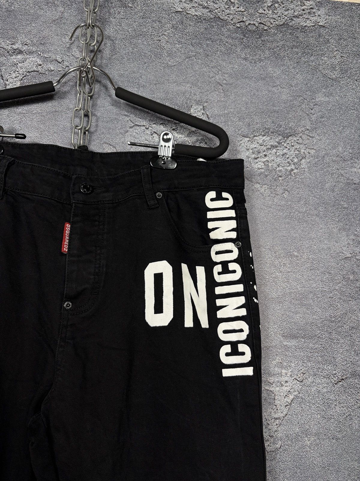 Dsquared2 Dsquared2 Icon Logo Graphic Print Black Denim Jeans Size 35 Size US 34 / EU 50 - 8 Thumbnail