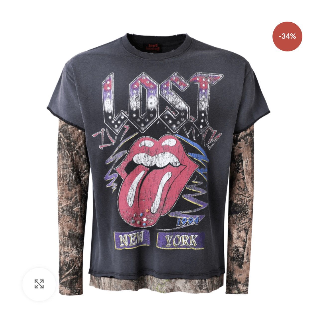 LOST INTRICACY Lost intricacy“Lost stones”long sleeve Size 3x fits as a 2x Size US XXL / EU 58 / 5 - 1 Thumbnail