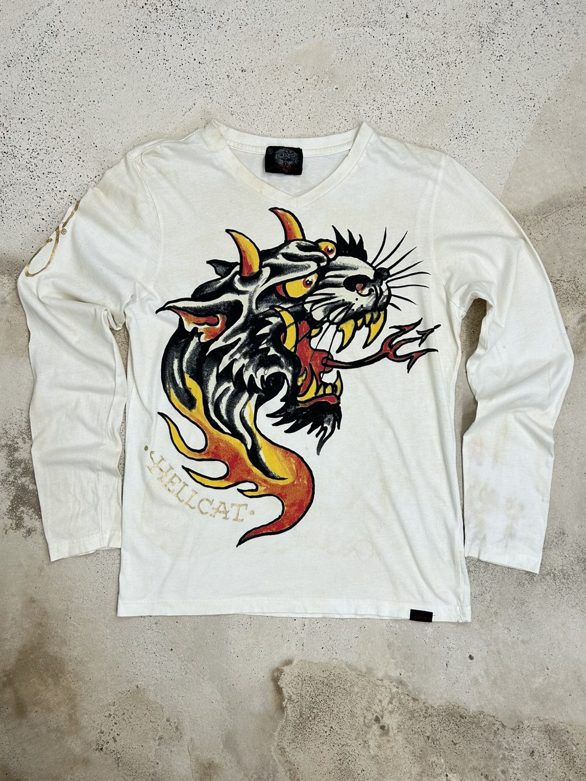 Japanese Brand Ed Hardy Hysteric Art Hellcat Designer Christian Audigier Size US S / EU 44-46 / 1 - 2 Thumbnail