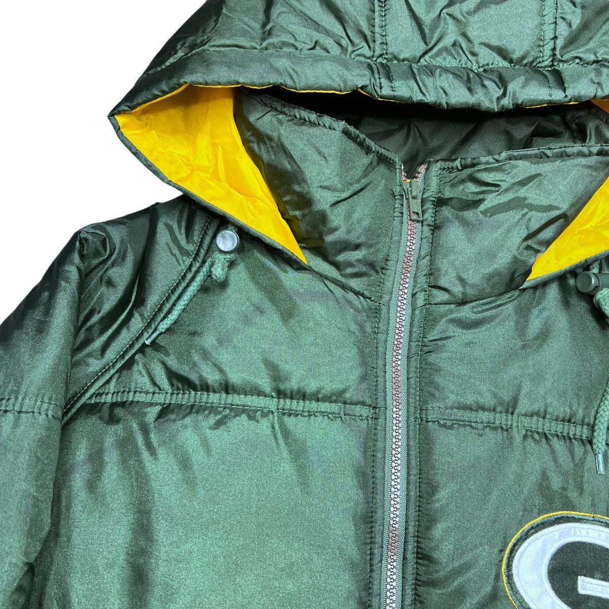 NFL 1990s NFL Green Bay Packers Game Day Spell Out Puffer Jacket Size US L / EU 52-54 / 3 - 18 Thumbnail