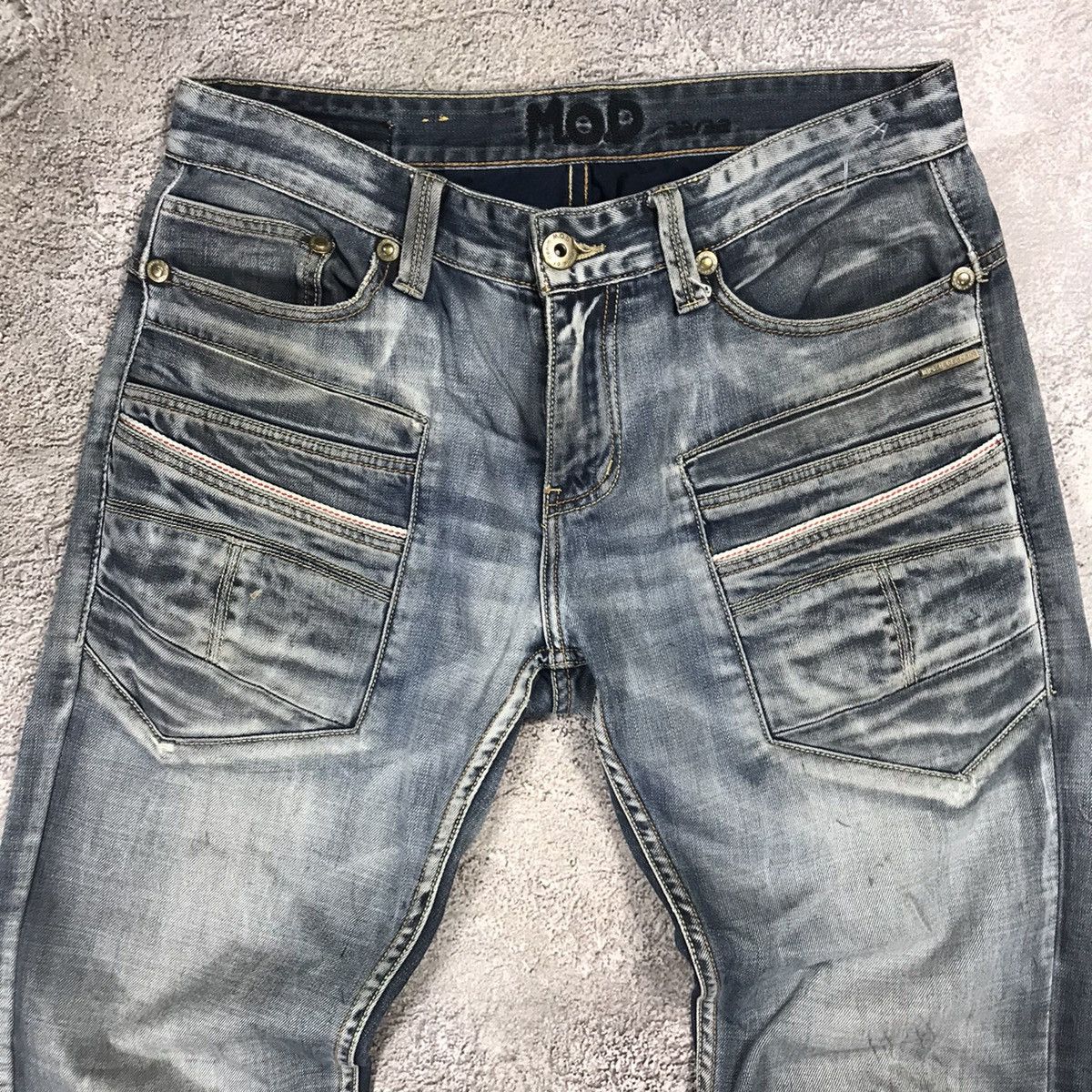 Vintage Vintage 90s Faded Distressed Baggy Jeans Grunge Skate 32 Size US 32 / EU 48 - 5 Thumbnail