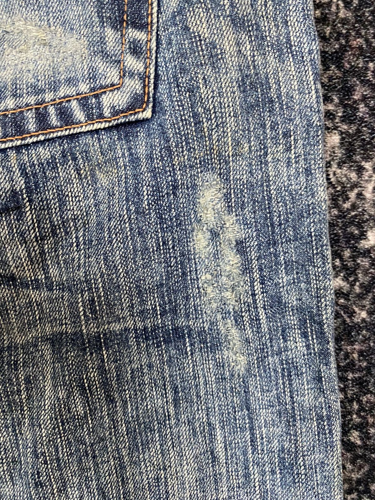 Edwin Vintage Edwin Distressed Blue Trip 503 Denim Made In Japan Size US 34 / EU 50 - 5 Thumbnail