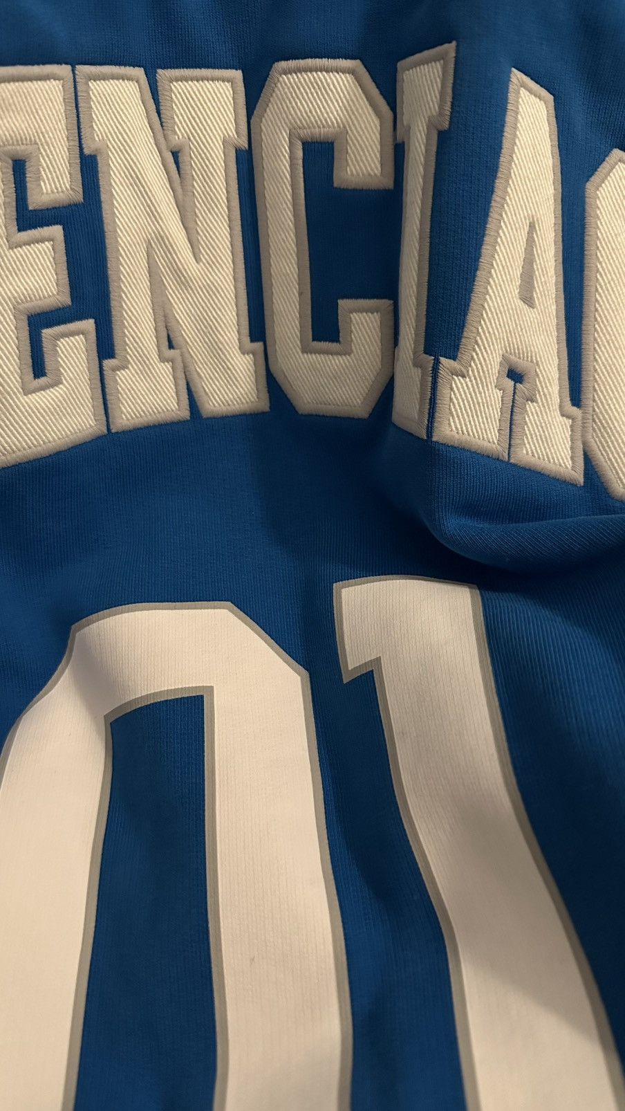 Balenciaga MEN’S BASKETBALL SERIES – HOODIE LARGE FIT IN BLUE Size US M / EU 48-50 / 2 - 10 Thumbnail