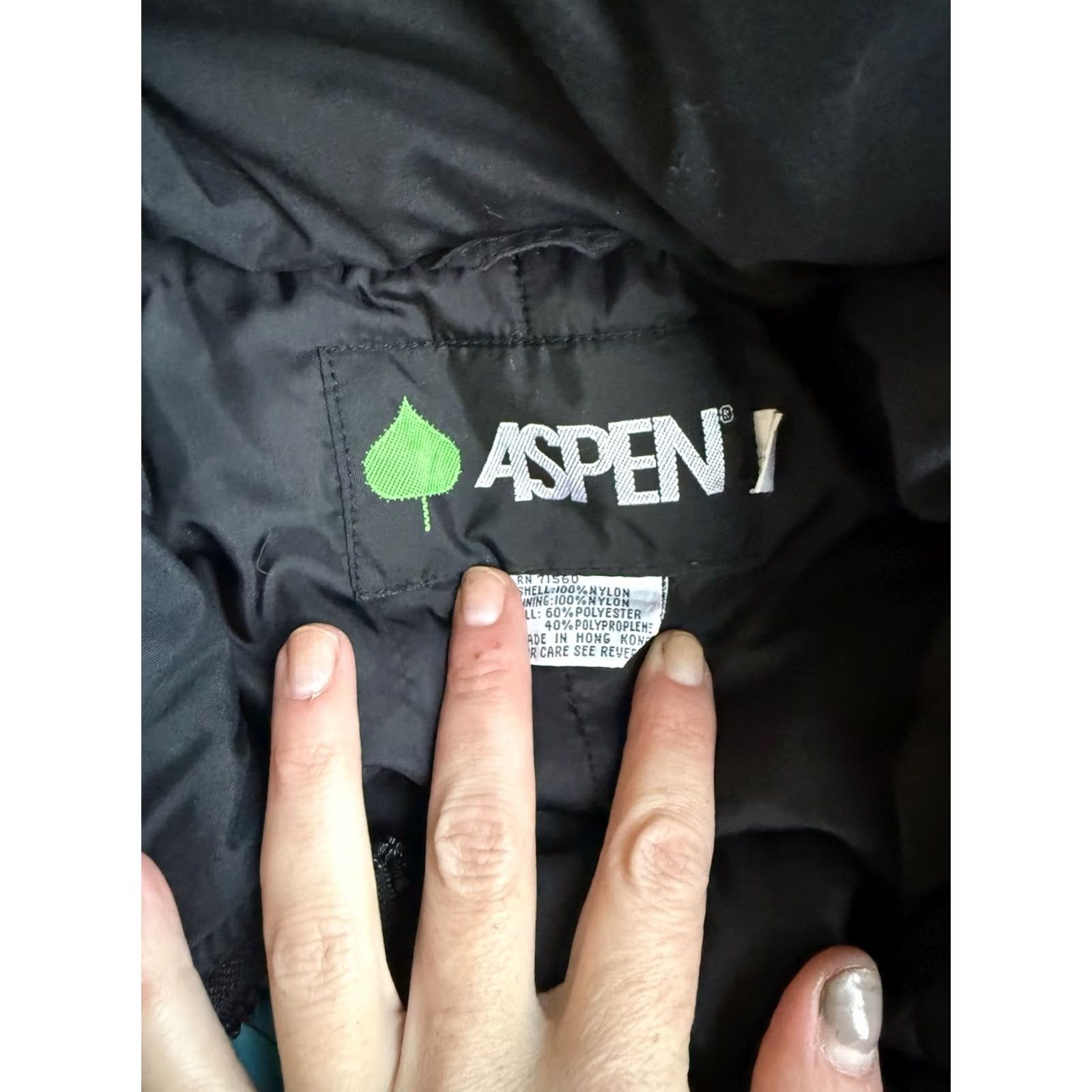 Rainbow VINTAGE Aspen Rainbow Front Trim Zip and Snap Puffer Jacket 90s Black L Mens Womens Size L / US 10 / IT 46 - 4 Thumbnail