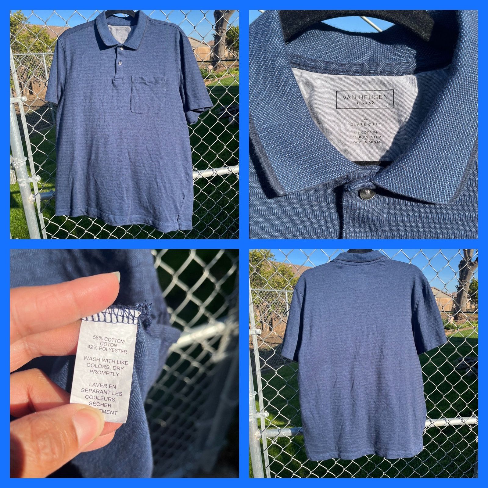 Van Heusen Van Heusen Flex Pocket 3 Piece Polo Shirt Bundle Large Size US L / EU 52-54 / 3 - 2 Thumbnail