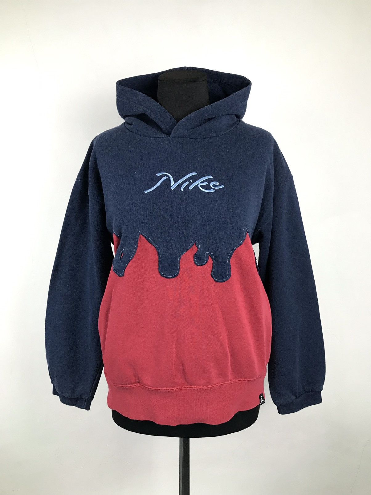 Designer × Nike ♻️1 OF 1 NIKE VINTAGE CUSTOM HANDMADE RARE FLAME BOXY HOODIE🔥 Size S / US 4 / IT 40 - 2 Thumbnail