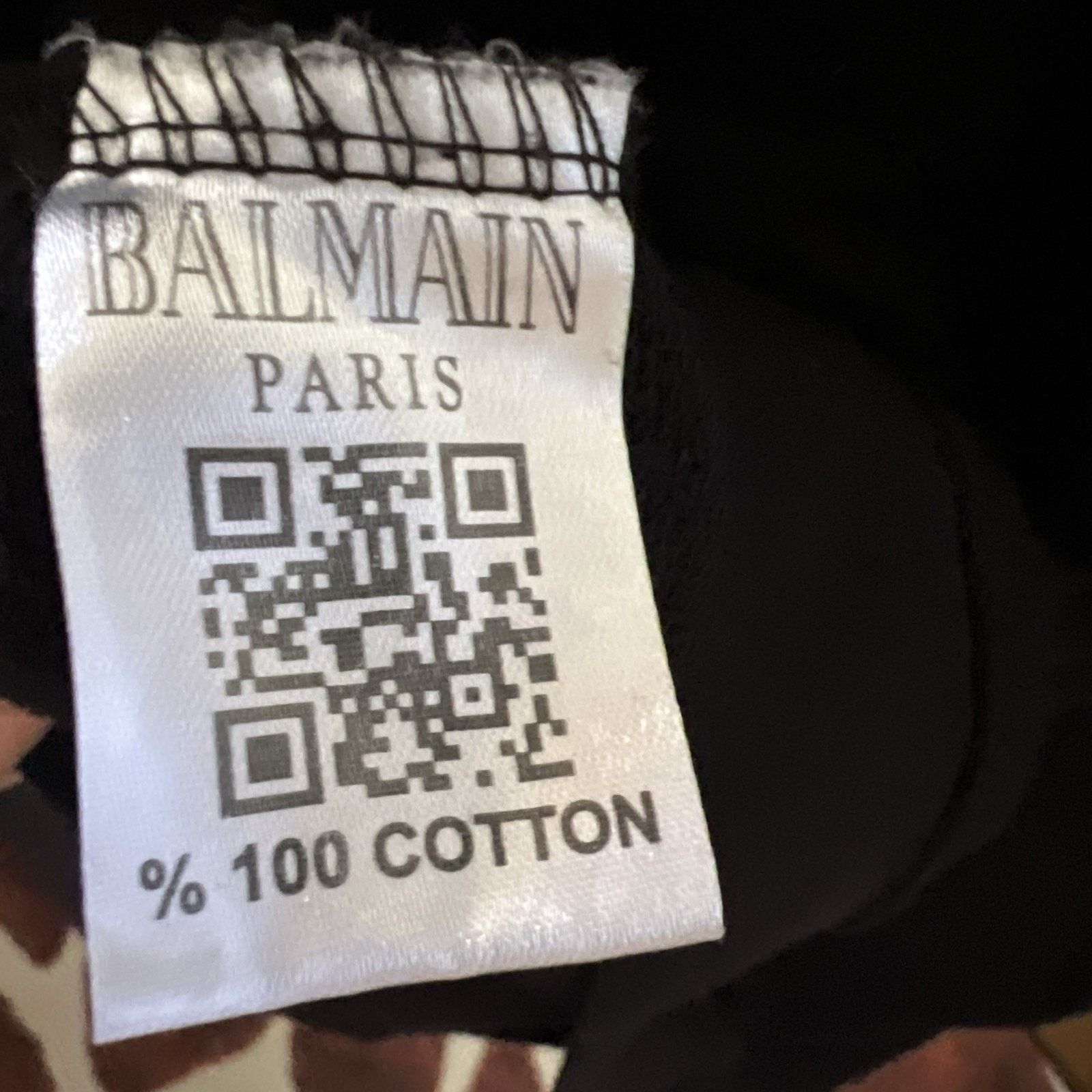 Balmain BALMAIN Paris Spell Out Black Graphic Sweatshirt 2XL Stretch Size XXL / US 16-18 / IT 52-54 - 8 Thumbnail
