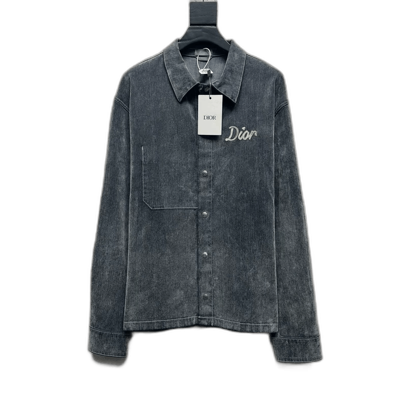 Dior DIOR Embroidered Logo Denim Jacket, Size 48 Size US L / EU 52-54 / 3 - 1 Thumbnail