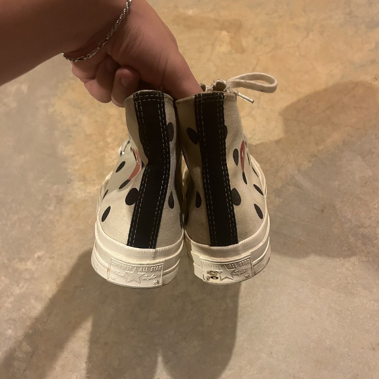 Comme des Garcons PLAY × Converse Converse All Star 70 Hi CDG Play Polka Dot US 6 Size US 6 / EU 39 - 4 Thumbnail