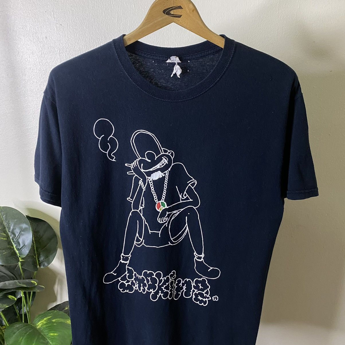 Bob Marley × Vintage Vintage 2000s Grandpa Smoking Marijuana Reggae Rasta Tee Size US M / EU 48-50 / 2 - 2 Thumbnail