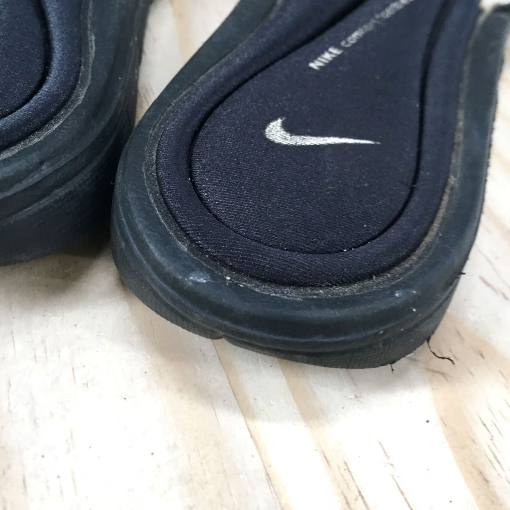 Nike Nike Sandals Womens 9 Comfort Slide Footbed Slip On Adjustable Strap Black Size US 9 / IT 39 - 3 Thumbnail