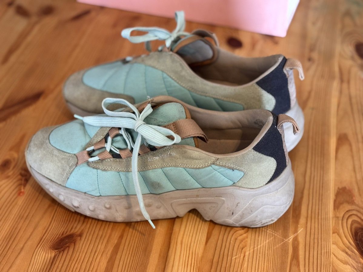 Acne Studios Acne Studios Mint Green Sofiane Chunky Sneakers Size US 10 / EU 43 - 9 Thumbnail