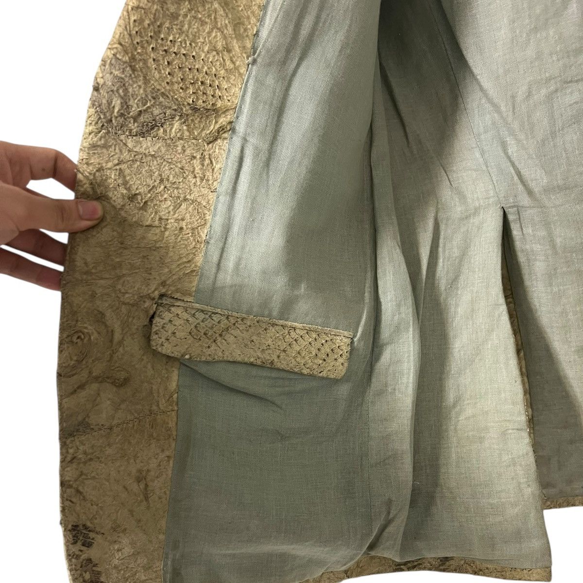 Carol Christian Poell Ccp ss00 exotic leather blazer Size US L / EU 52-54 / 3 - 10 Thumbnail