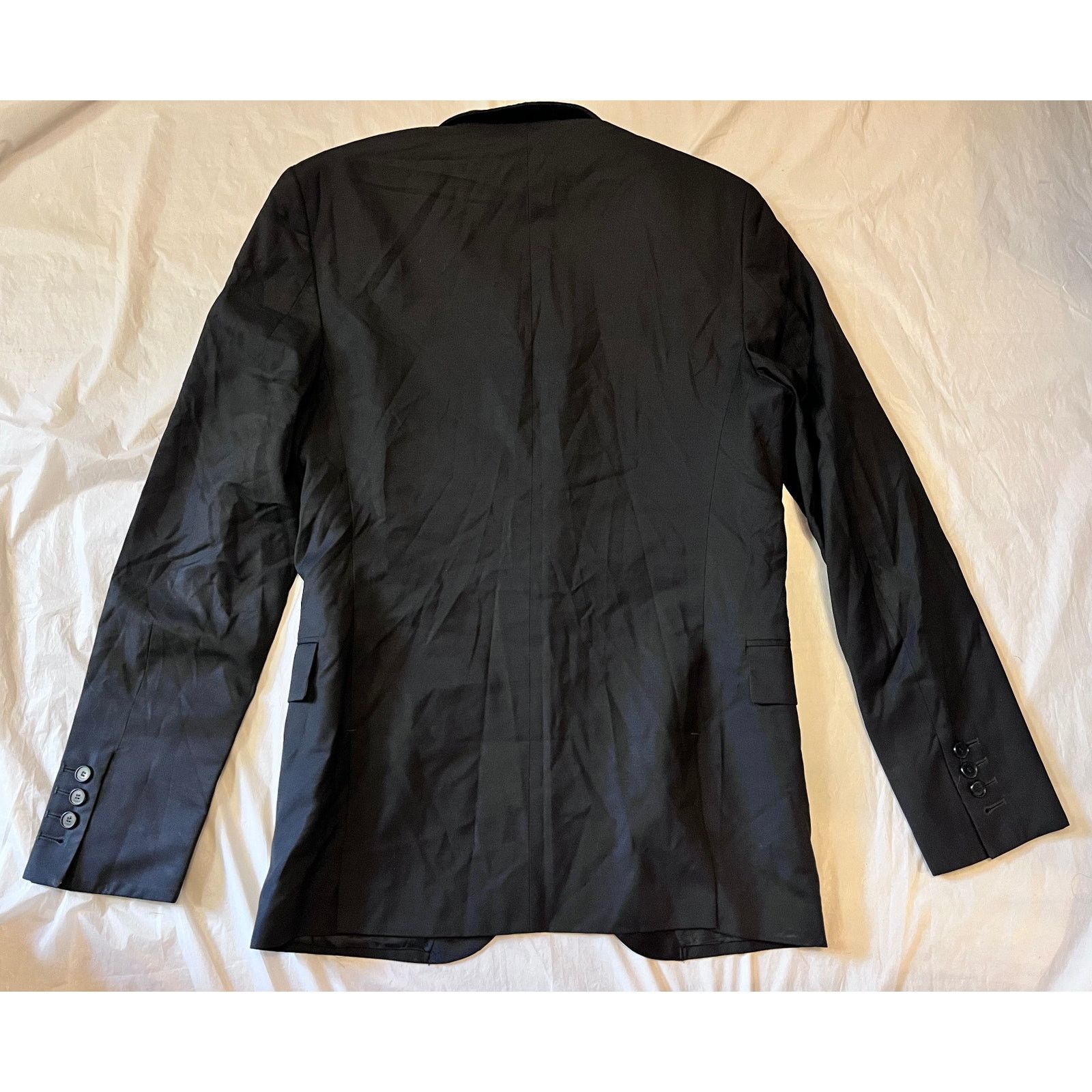 Givenchy Vintage, Givenchy Paris, Black Virgin Wool Jacket, Size: 46 Size 46R - 7 Thumbnail