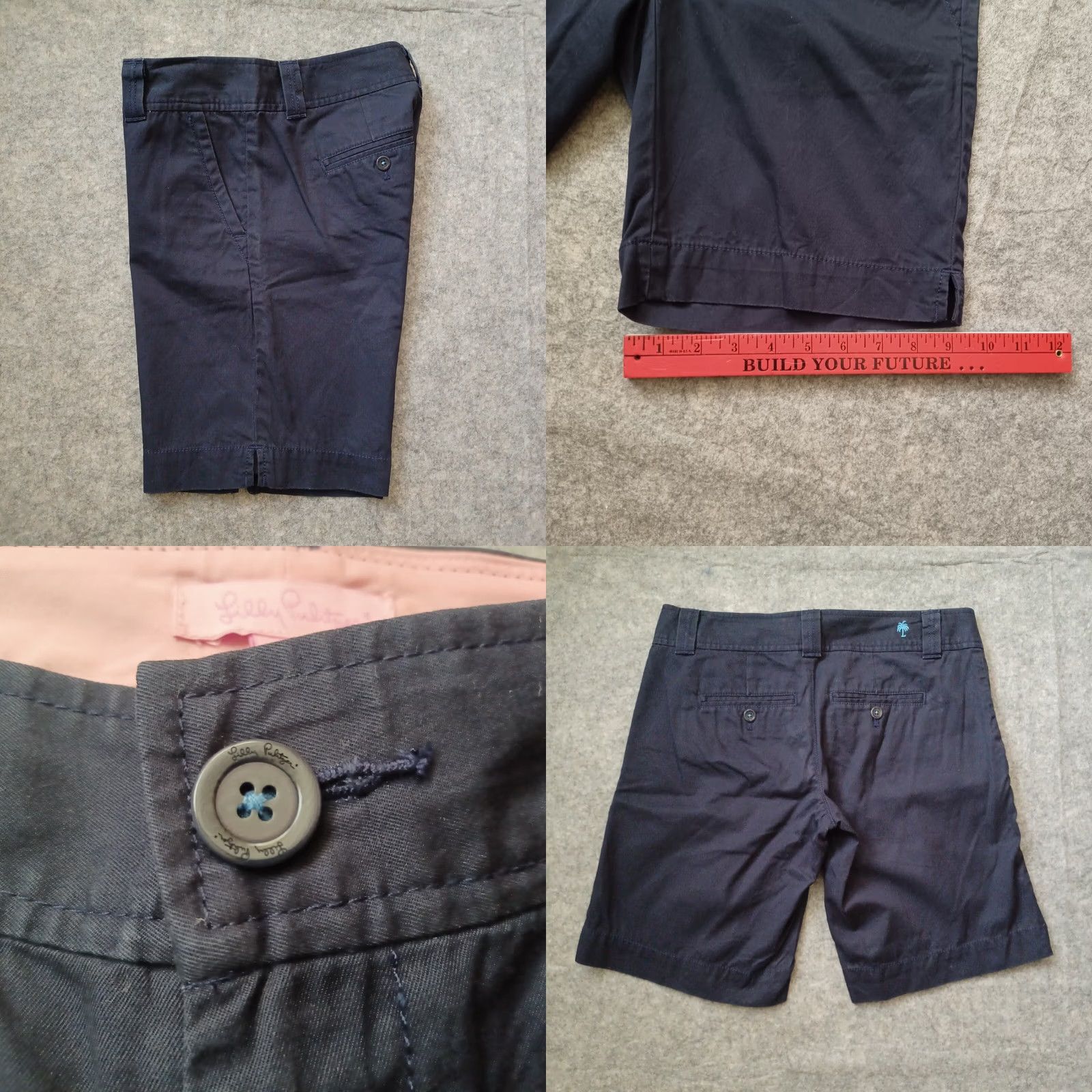 Lilly Pulitzer Lilly Pulitzer Shorts Womens 0 Navy Blue Mid Rise Chino Nautical Shirt/Shorts? Size 25" / US 0 / IT 36 - 8 Thumbnail