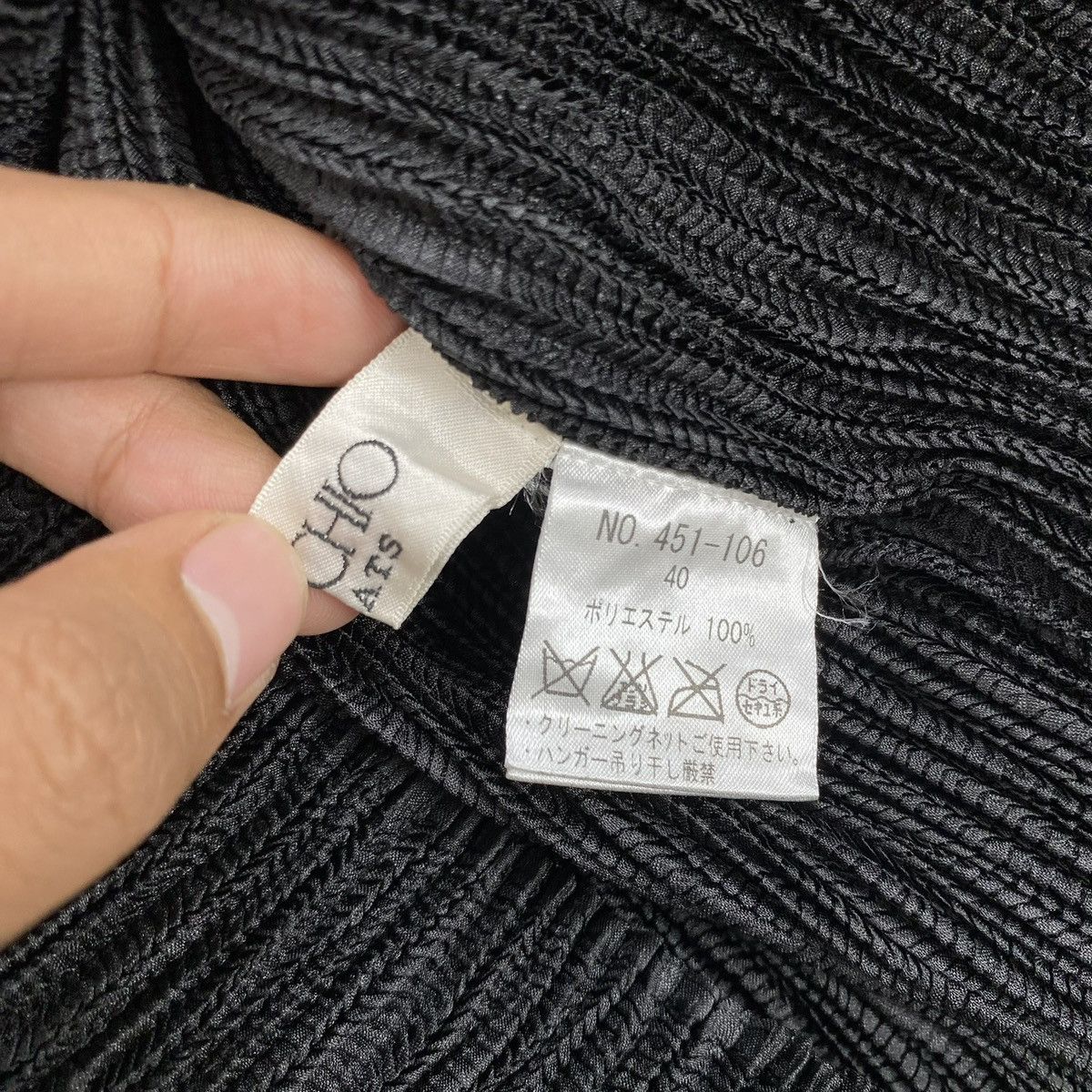 Issey Miyake 2000s Issey Miyake Specchio Pleats Architectural Top Black Size M / US 6-8 / IT 42-44 - 9 Thumbnail