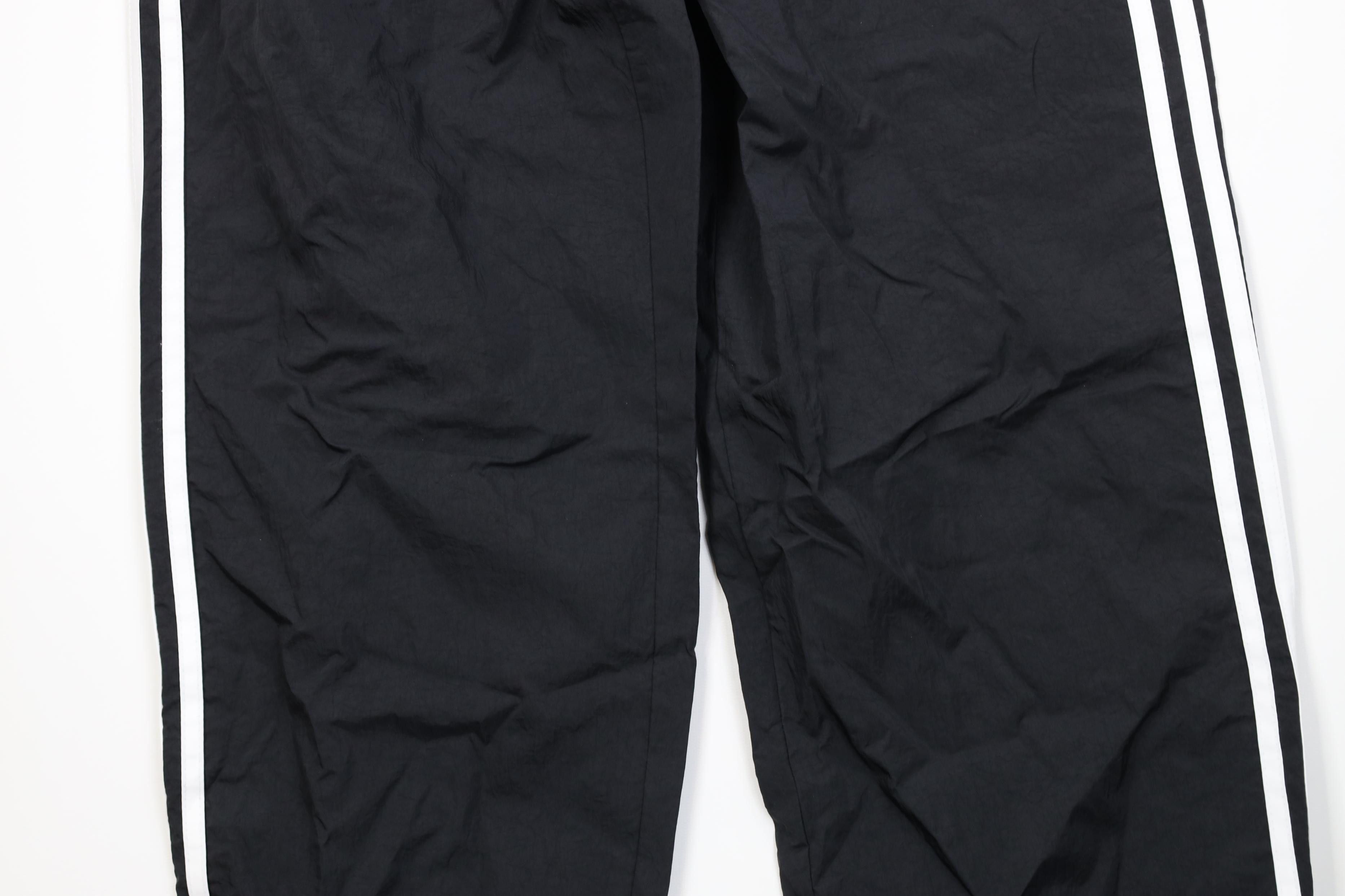 Adidas Vintage Y2K 2001 Adidas Striped Wide Leg Windbreaker Pants Size US 36 / EU 52 - 3 Thumbnail