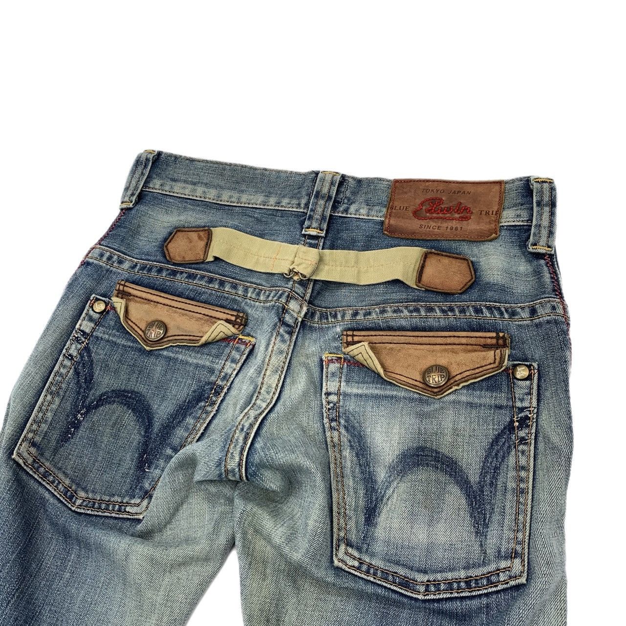 14th Addiction Edwin Distressed Denim Size US 29 - 6 Thumbnail