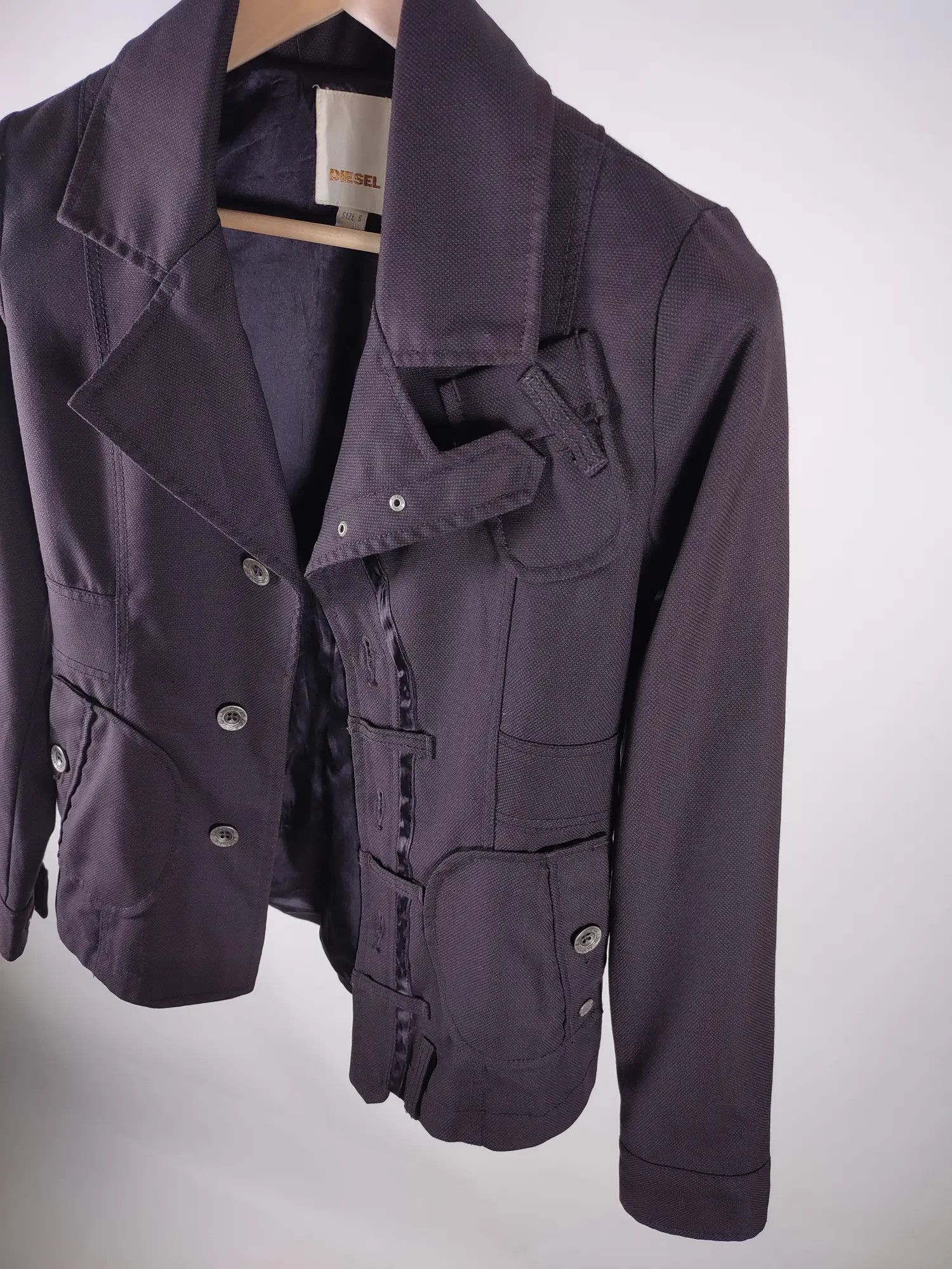 Diesel Diesel Wool Blazer Jacket Size S / US 4 / IT 40 - 3 Thumbnail