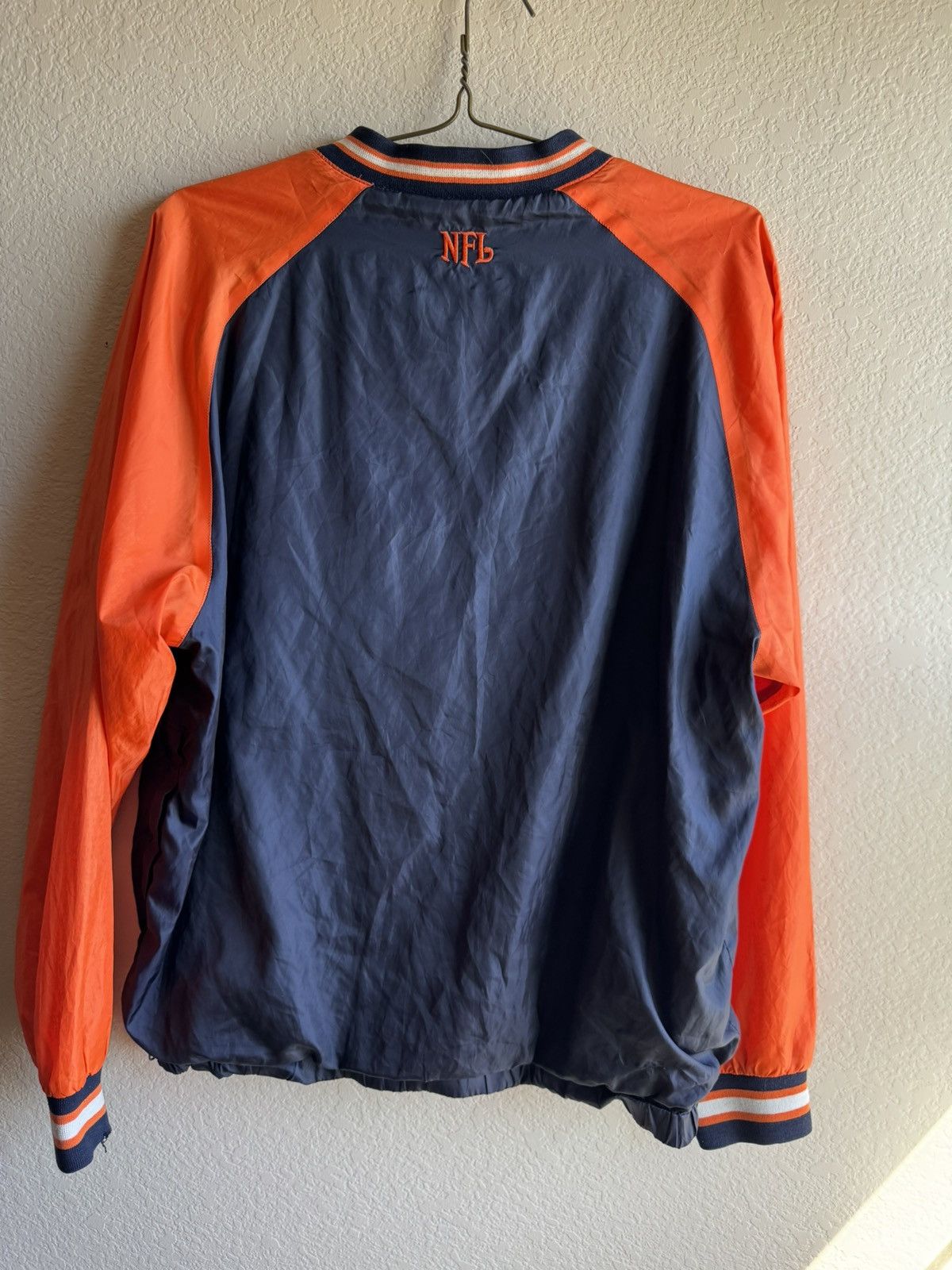 NFL NFL Chicago Bears Navy Fleece Lined Windbreaker Size US M / EU 48-50 / 2 - 7 Thumbnail